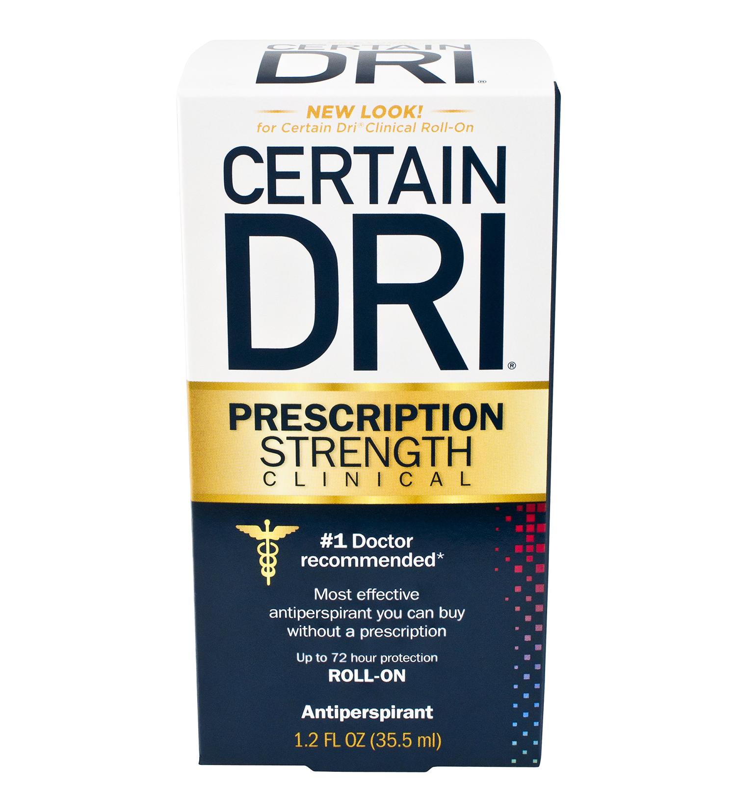 Certain Dri Anti-Perspirant, Roll-On, Pack of 3, 1.2 oz