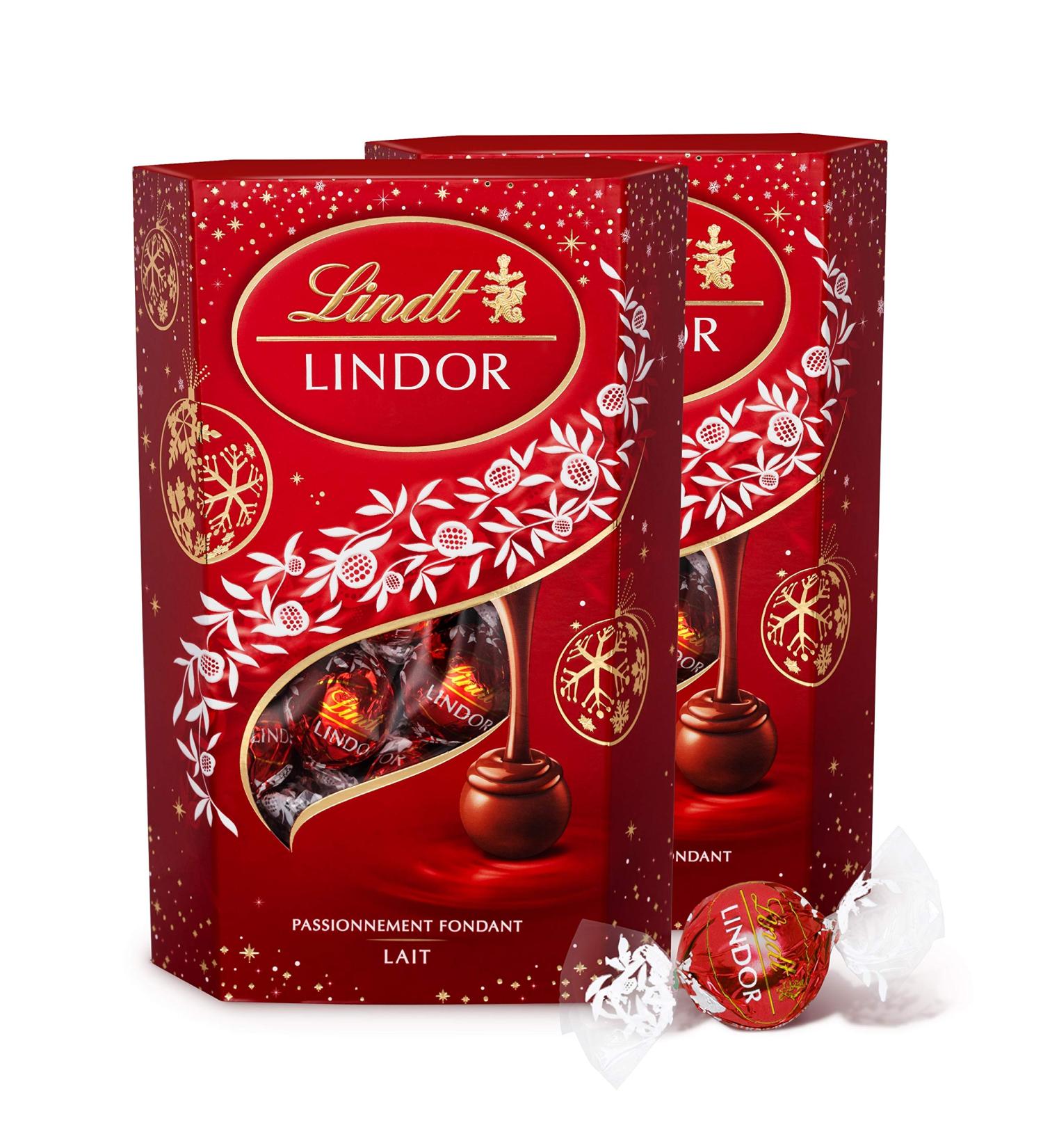 Lindt - Lindor Christmas Edition Milk Cornet - 337 g Pack of 2 - Buy Online on GoSupps.com