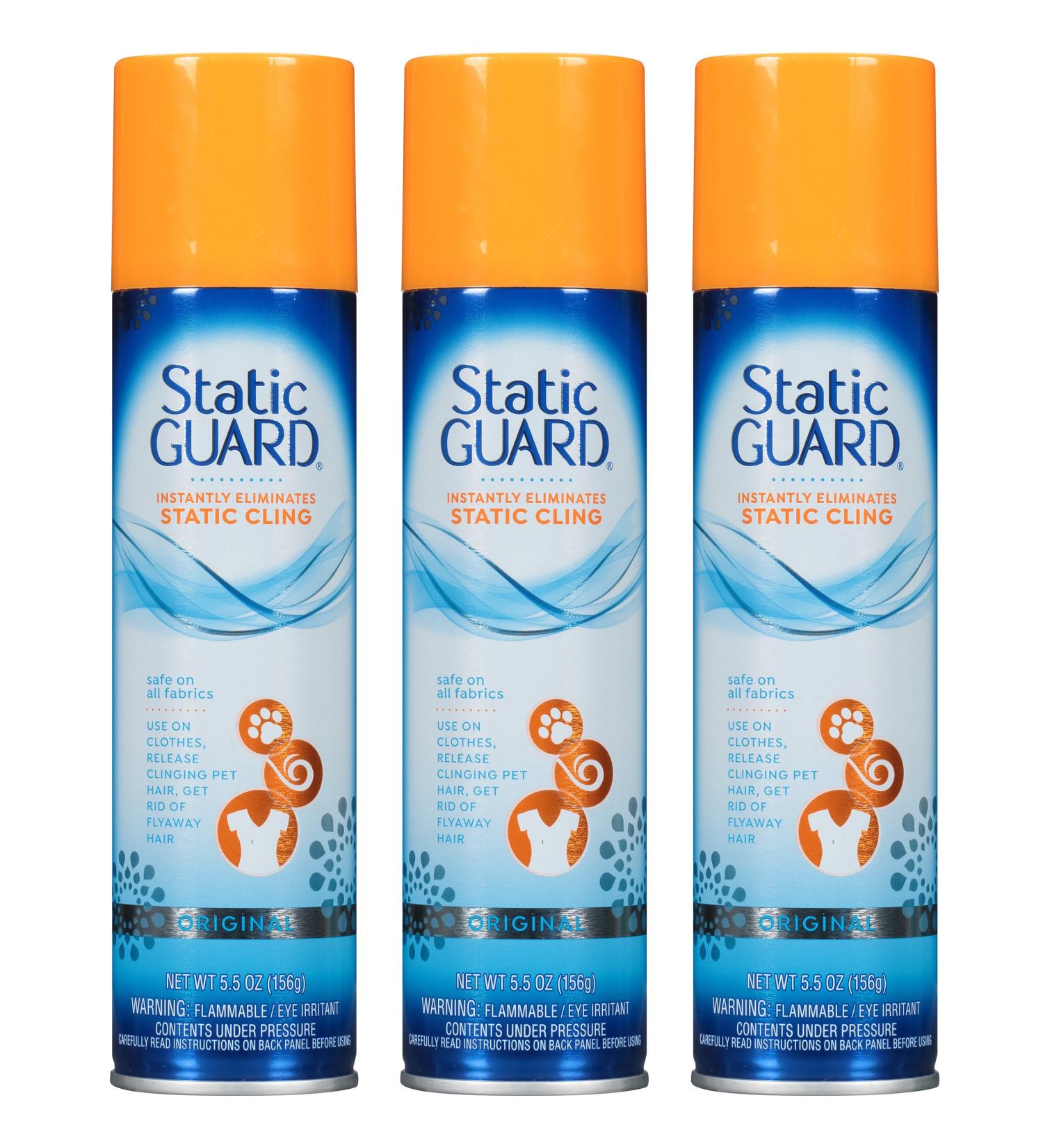 Static Guard Spray - 5.5 oz (Pack of 3) | 16 Ounce Fresh | Anti-Static Solution - Buy Online on GoSupps.com