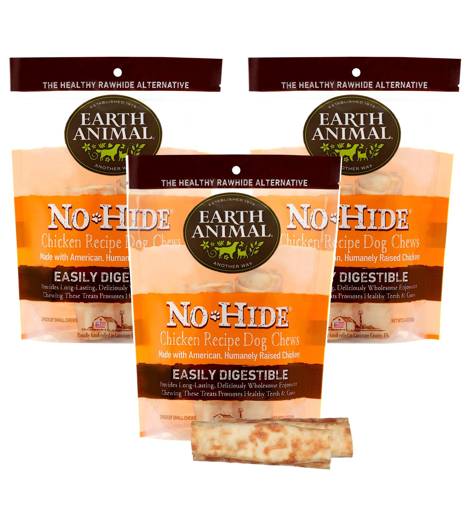 Earth Animal No-Hide Chicken Dog Chews - 6 Pack - Small Rawhide Alternative - Buy Online on GoSupps.com