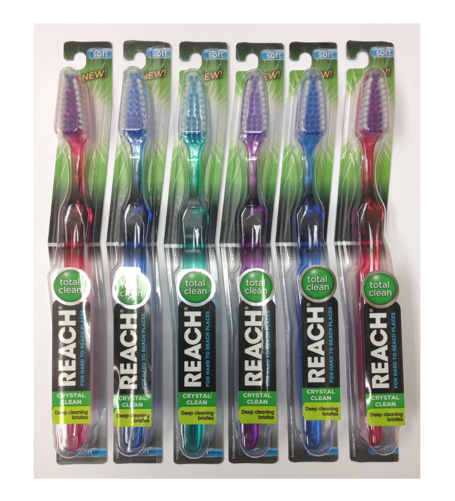Reach Toothbrush Crystal Clean Soft 10 1 Count (Pack of 6)
