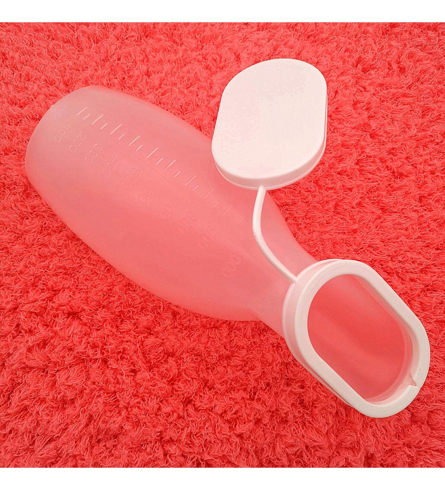 LinaLife 1.77 Portable 1000ml Unisex Male & Female Urinal Collection for Hospital & Travel - Thick Firm Plastic Potty Pee Bottle for Incontinence Elderly - Buy Online on GoSupps.com