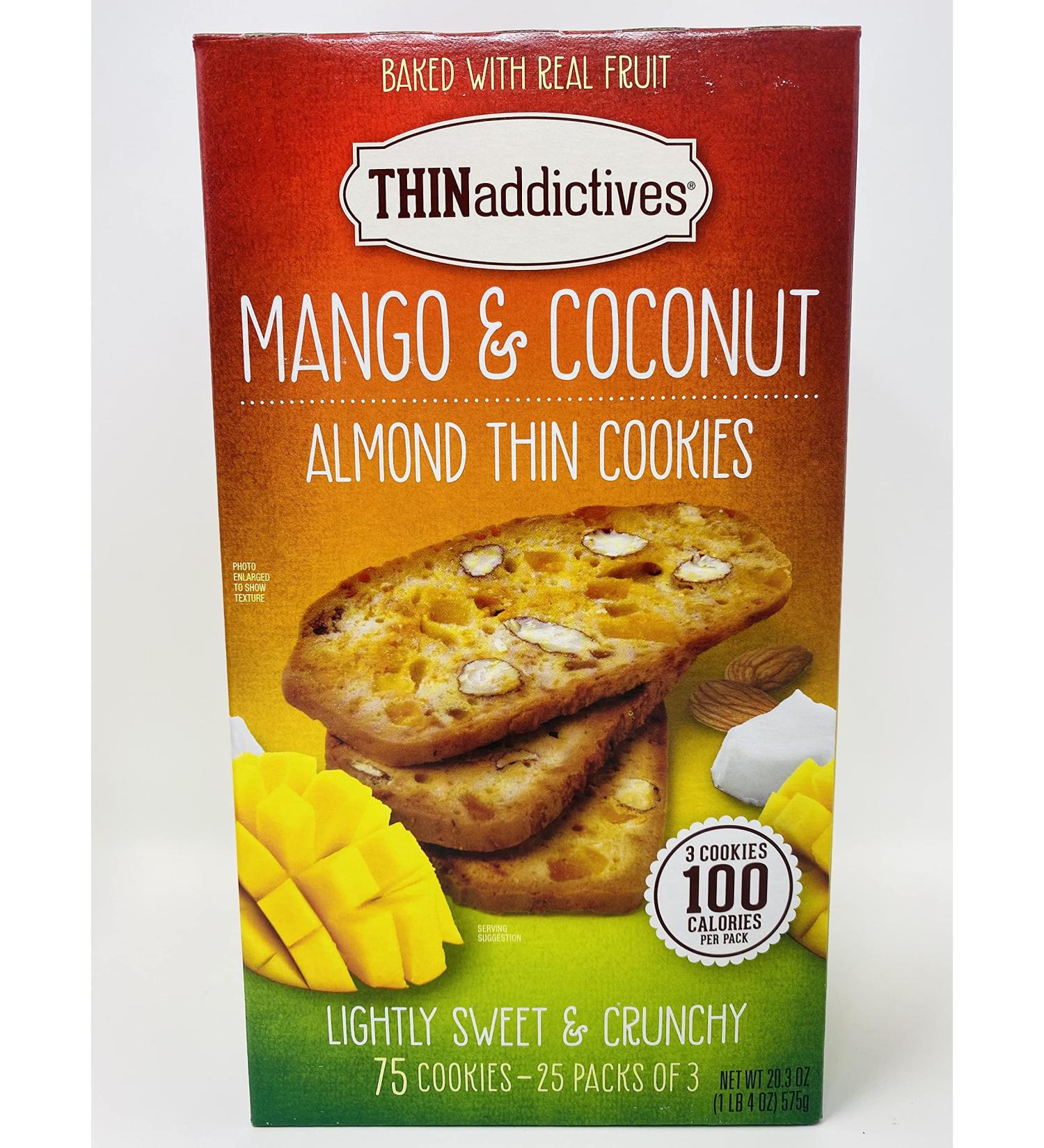Mango Coconut Almond ThinAddictives Cookie Crisps - 20 oz Party Size - Buy Online on GoSupps.com