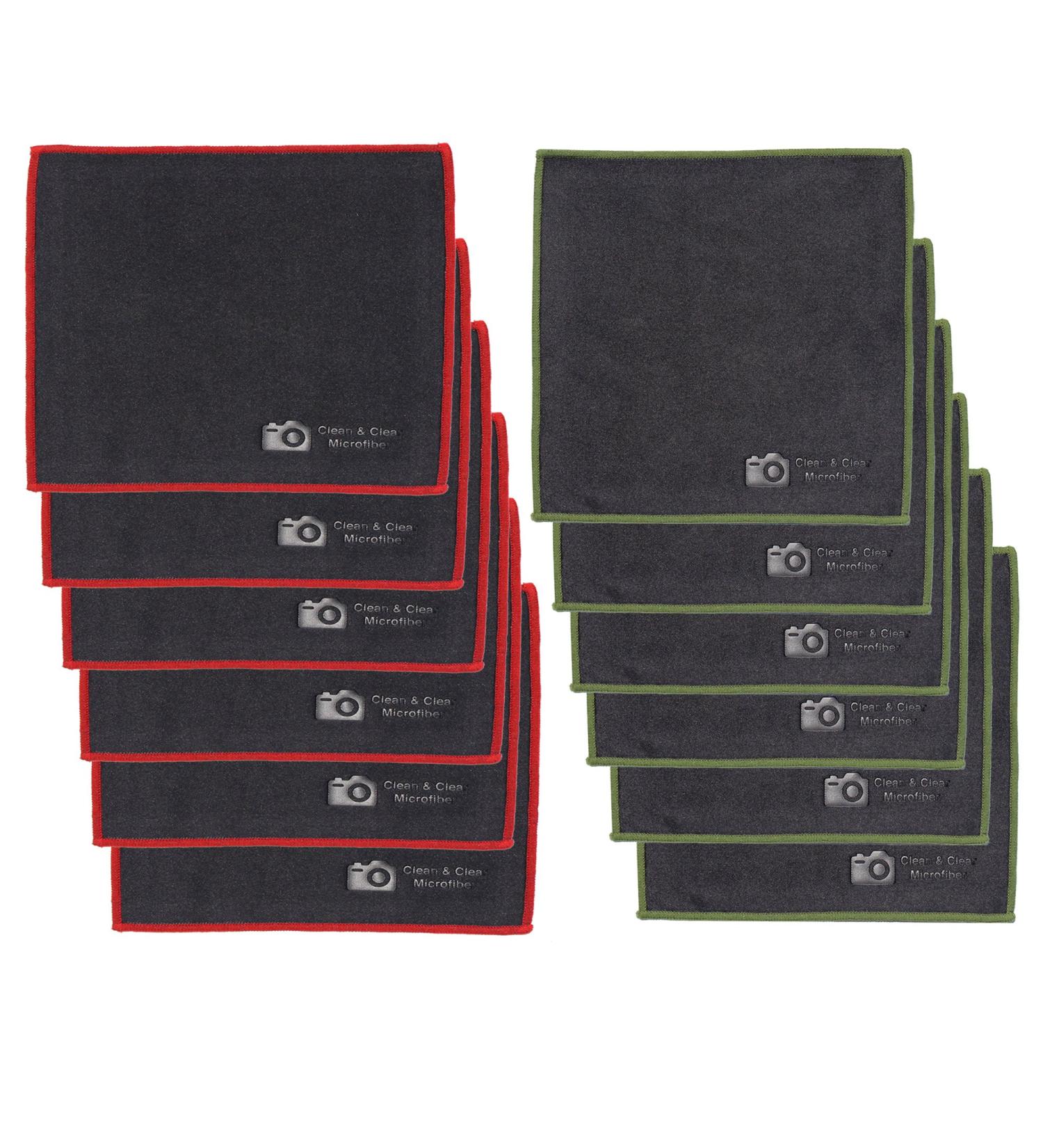 12 Pack Ultra Premium Microfiber Cleaning Cloths for Glasses Camera Lenses & Screens - Best Lens Care Solution - Buy Online on GoSupps.com