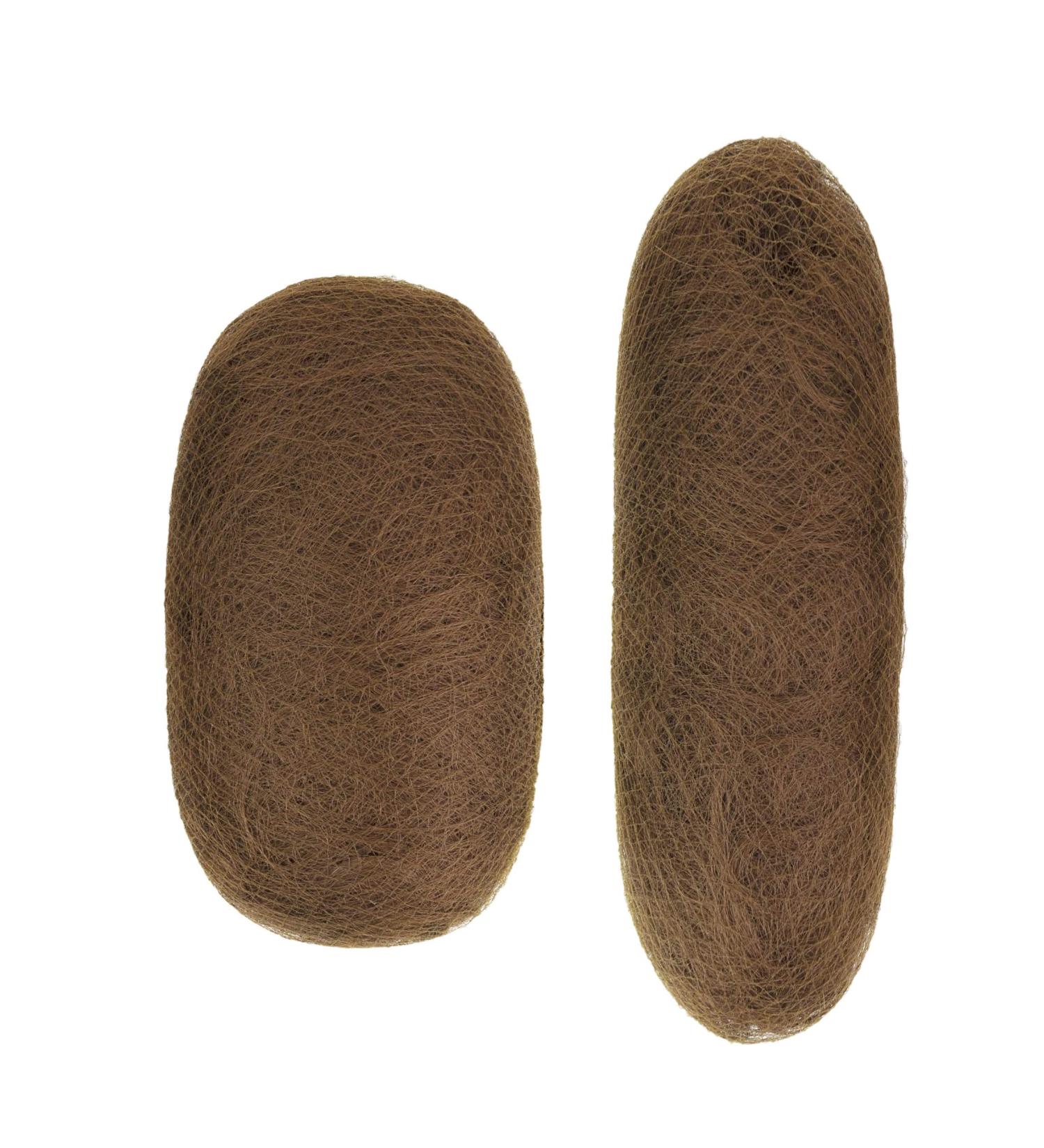 House of Luxx 2 x Volume Hair Pads Padding for Bun Styler Hair Style Updo Hair extensions (Medium Brown)