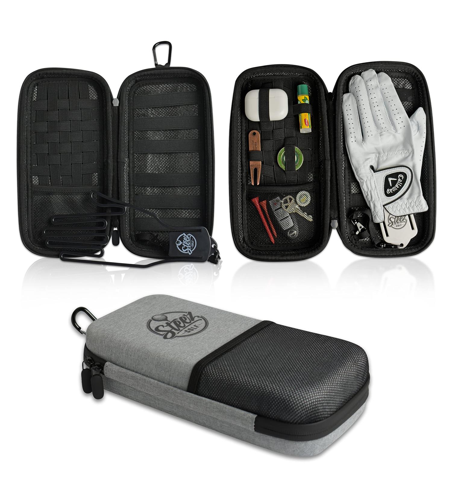 Steez Golf Accessory Case - Airtight Water-Resistant Hard Case for Golf Essentials in Grey - Buy Online on GoSupps.com
