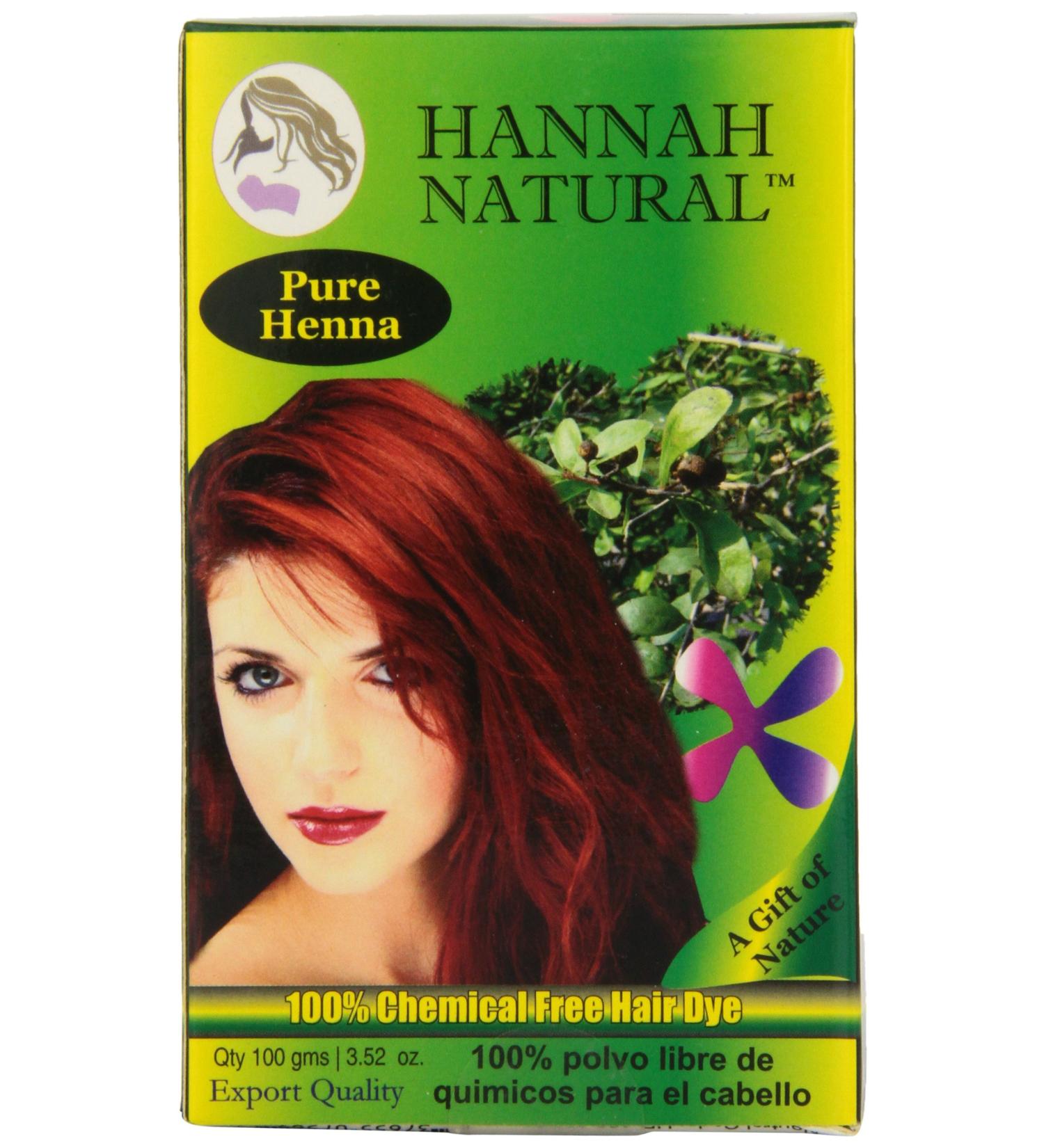 Hannah Natural 100% Pure Henna Powder - 100g | Organic Hair Dye | Natural Hair Care - Buy Online on GoSupps.com