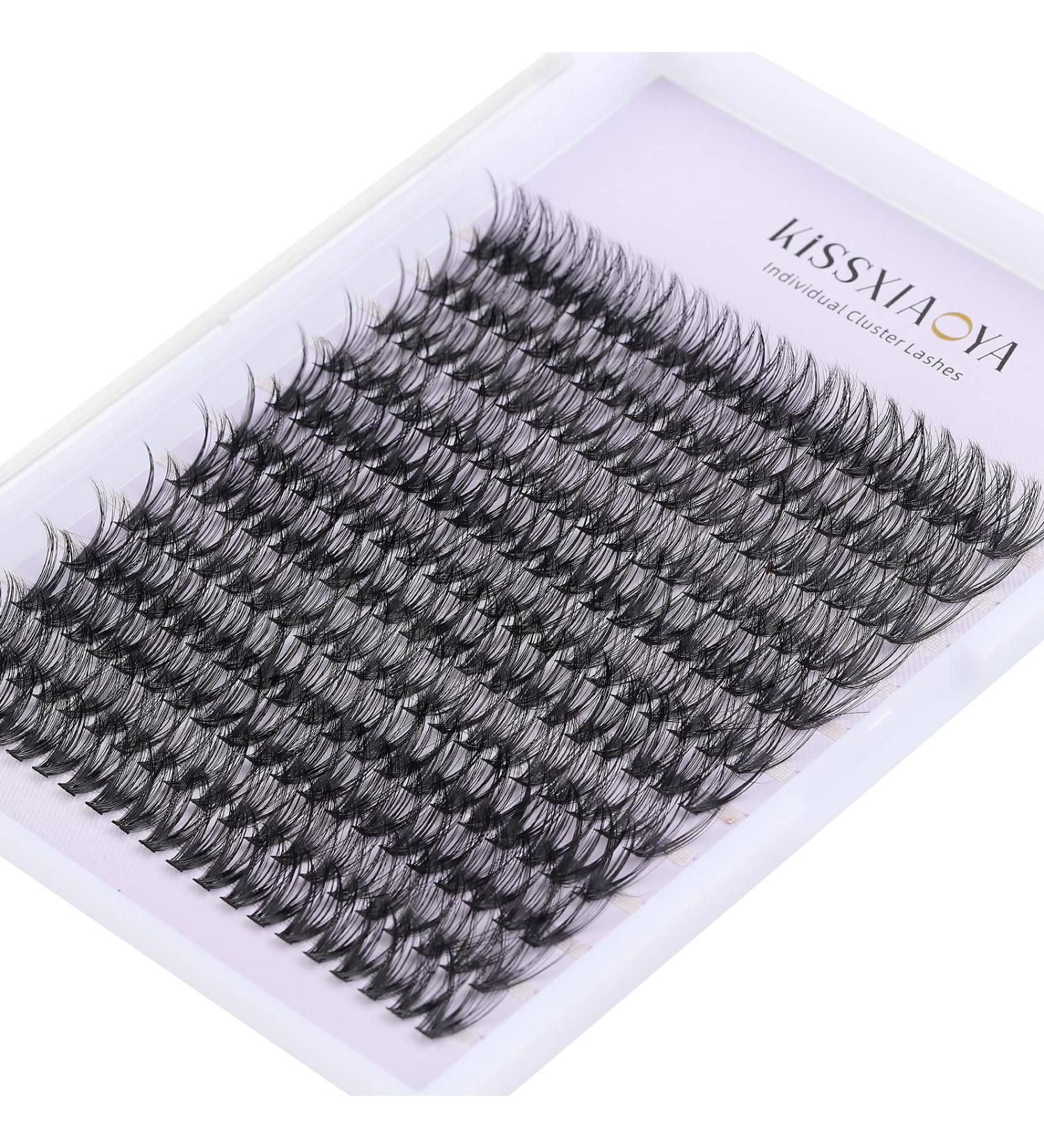 240pcs 40D 0.07 D Curl 14mm Cluster Eyelashes Extensions | Soft Individual Lashes for DIY Eyelash Extension At Home - Buy Online on GoSupps.com