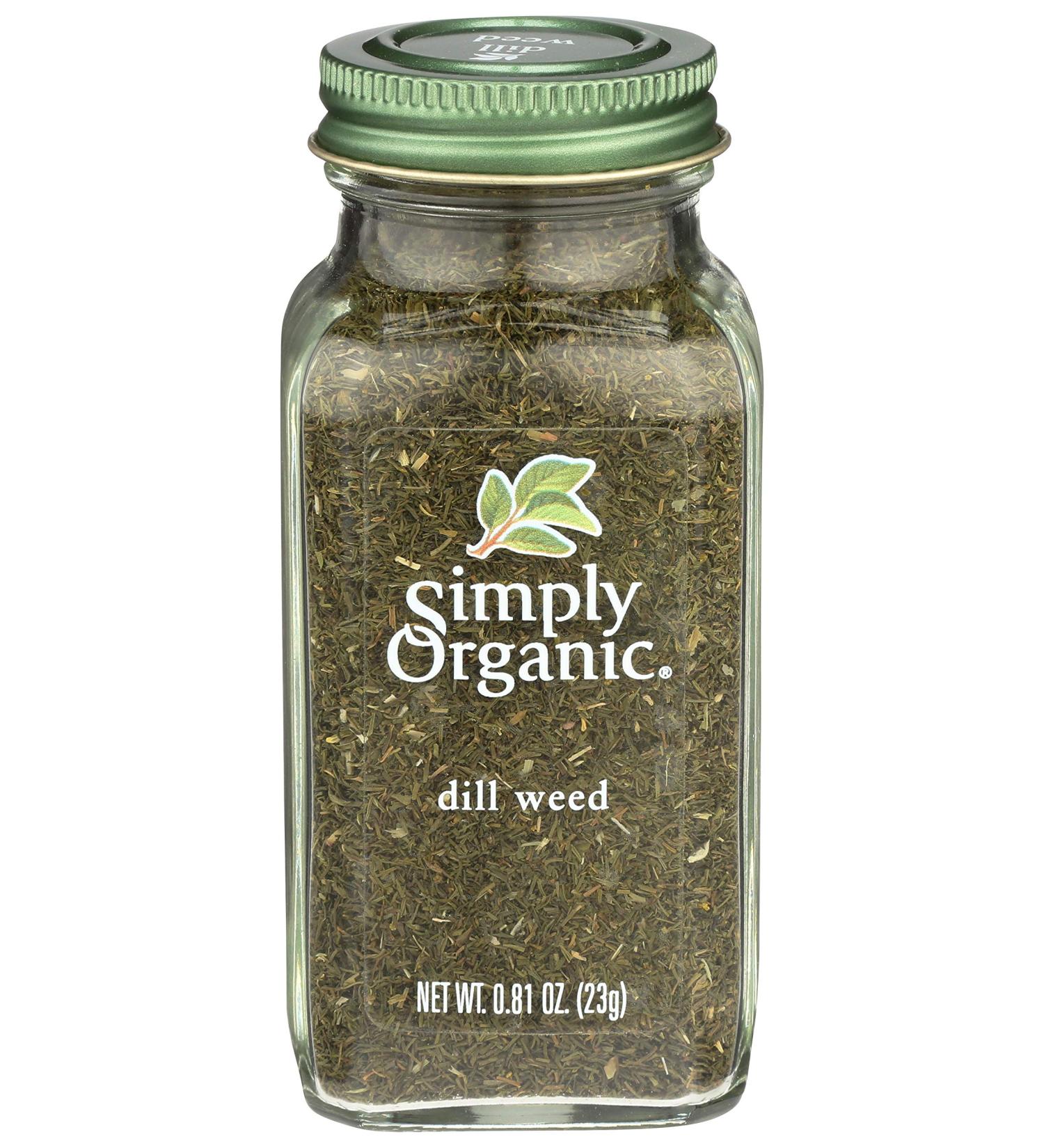Simply Organic Dill Weed Cut & Sifted - 0.81 oz: Top-Quality Seasoning - Buy Online on GoSupps.com