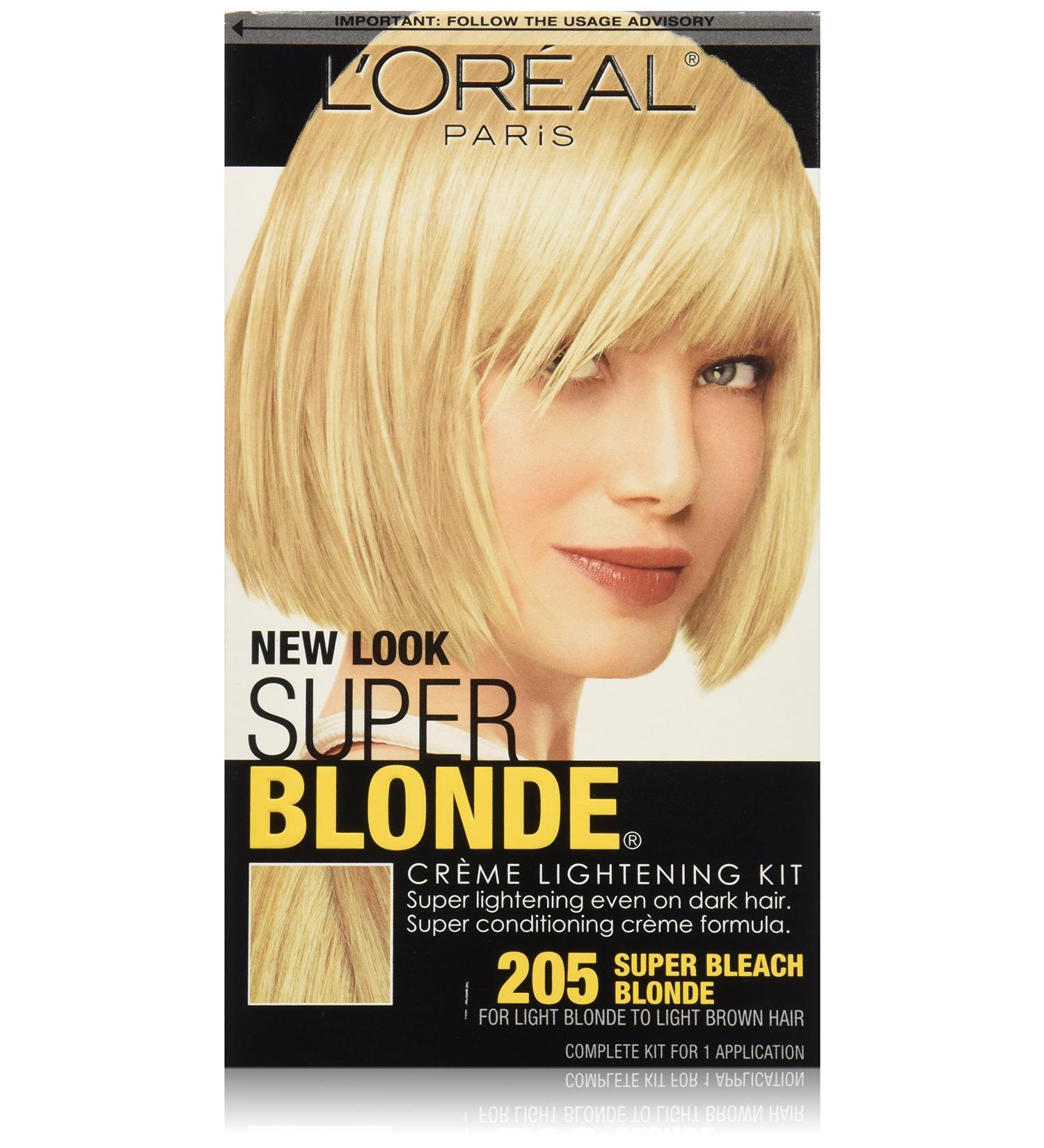 L'Oreal Paris Super Blonde Creme Lightening Kit 205 - Light Brown to Super Bleach Blonde - Buy Online on GoSupps.com