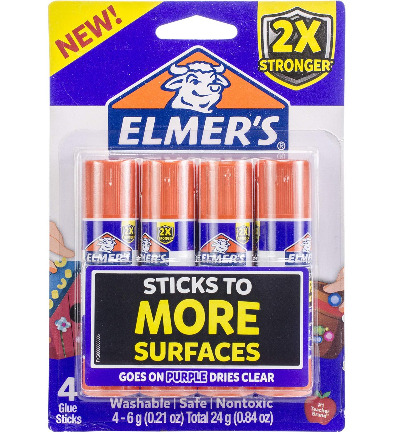 Elmer s Extra Strength School Glue Sticks Washable 6 Gram 4 Count 4-Count - Buy Online on GoSupps.com