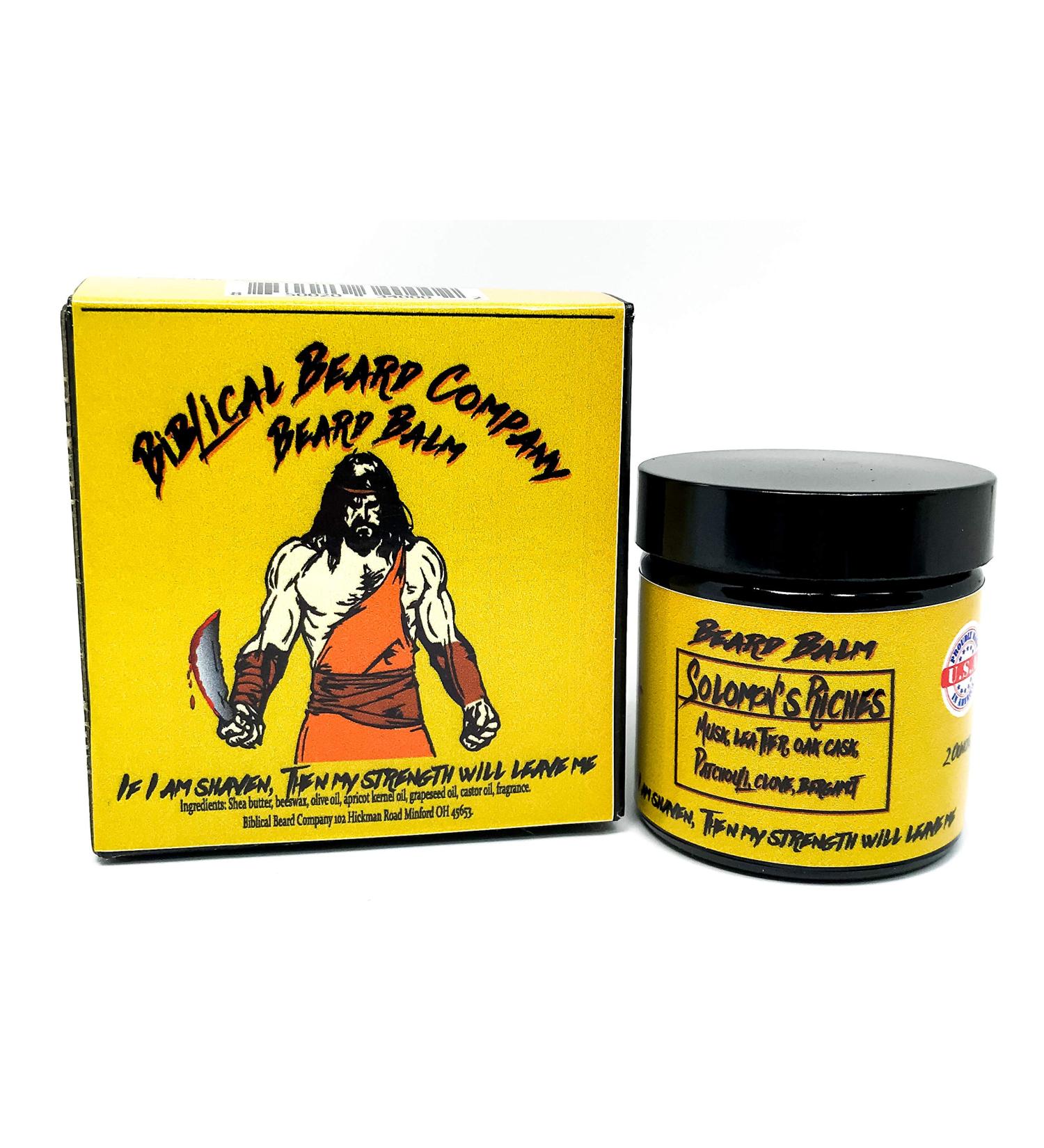 Premium Beard Balm - Made in USA | Solomon's Riches | Nourish & Style Your Beard - Buy Online on GoSupps.com