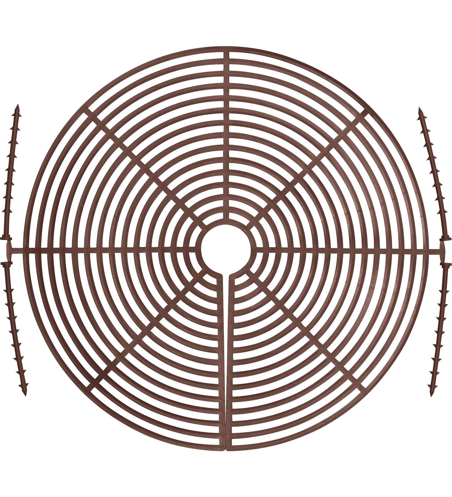 Abus Noah Flower Pot Grid - Plant Protection Grille for Pots Up to 30cm - Brown - Safeguard Soil from Animals & Children - Buy Online on GoSupps.com