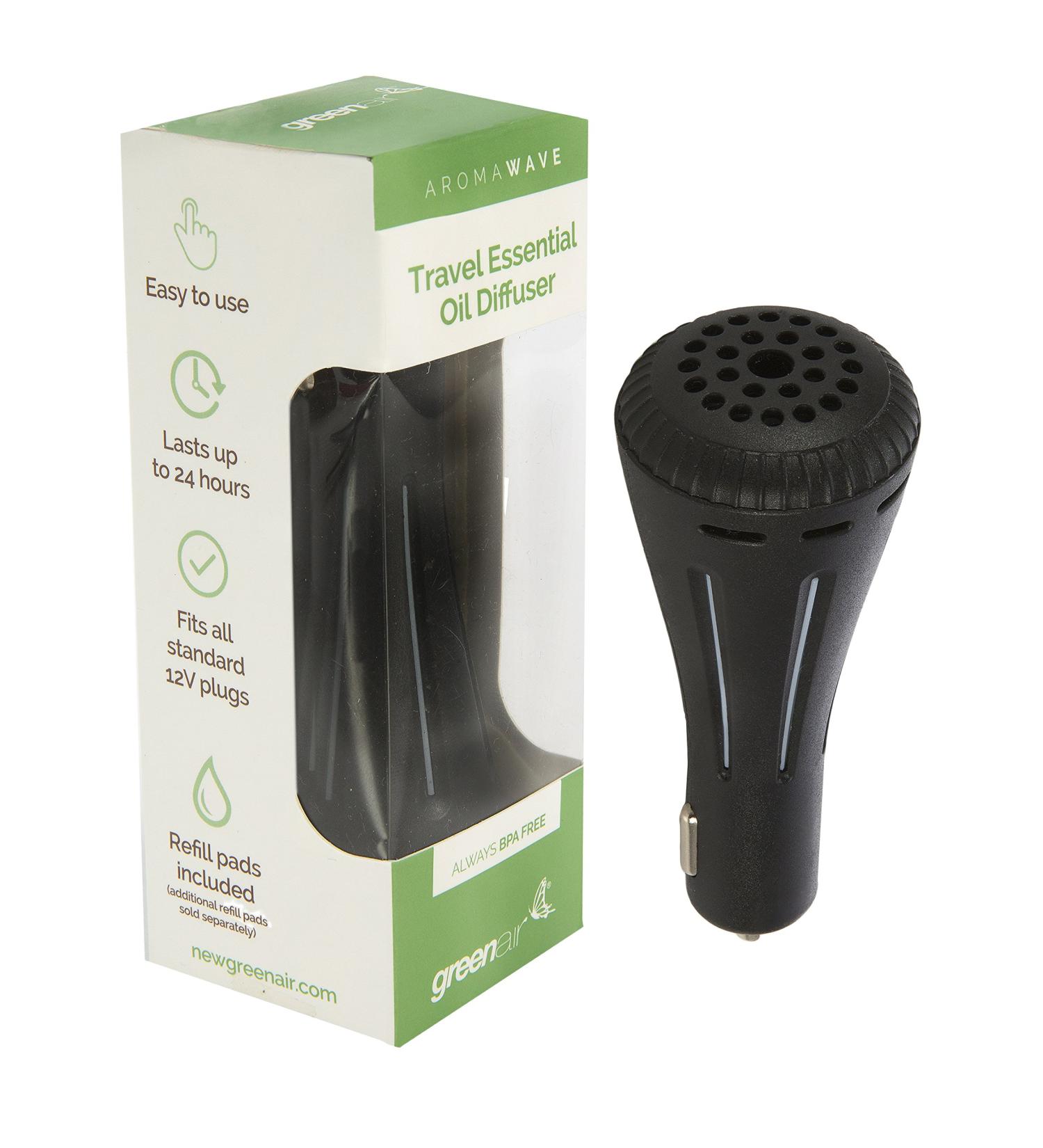 Buy GreenAir AromaWave Essential Oil Diffuser - Black | Aromatherapy & Wellness | International Shipping Available - Buy Online on GoSupps.com
