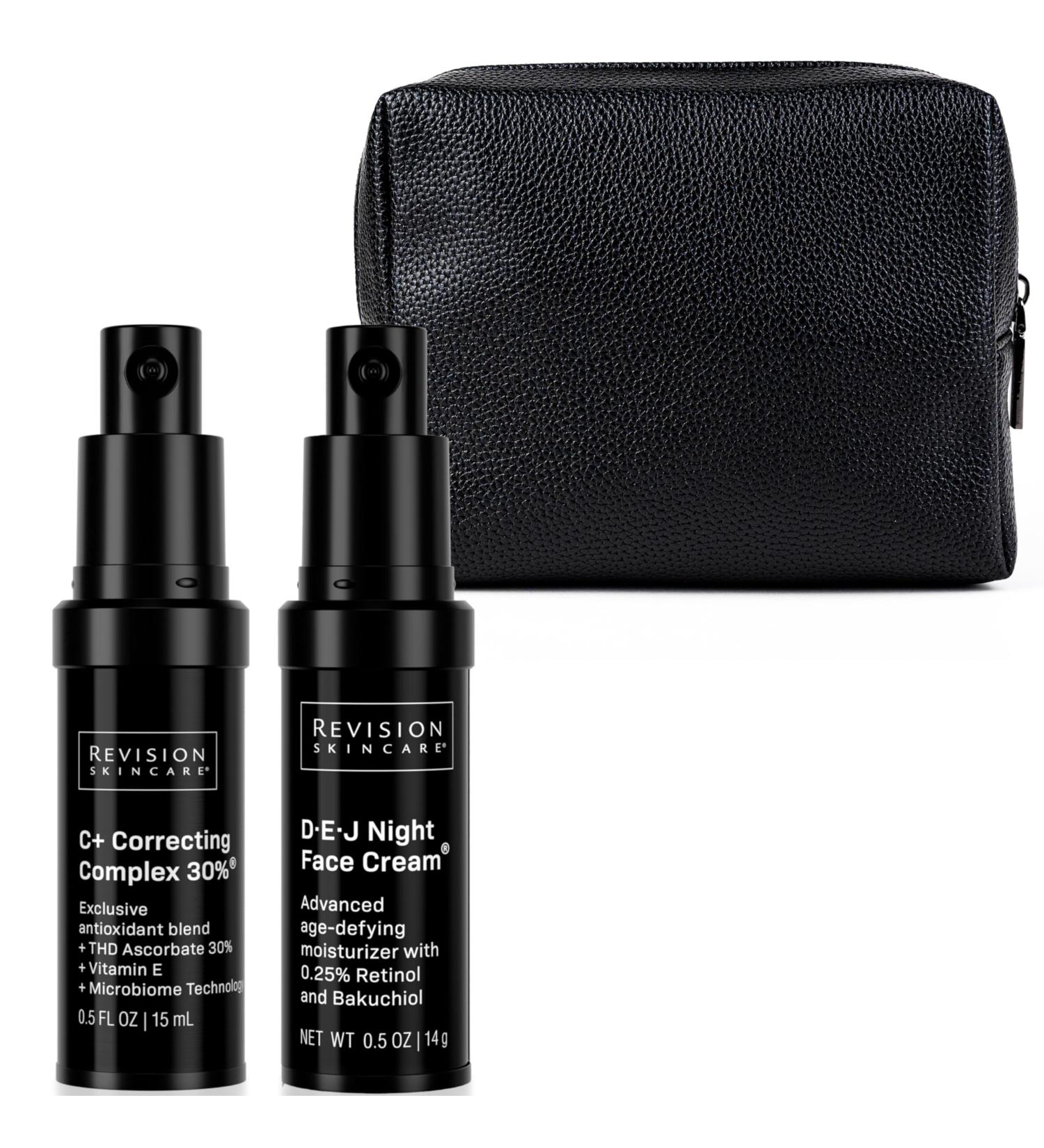 Revision Skincare C+ Correcting Complex 30% Vitamin C Serum for Face Anti-Aging Treatment to Brighten Skin Reduce Fine Lines Wrinkles & Dark Spots Firming & Safe for Sensitive Skin Healthy Glow Power Duo - Buy Online on GoSupps.com