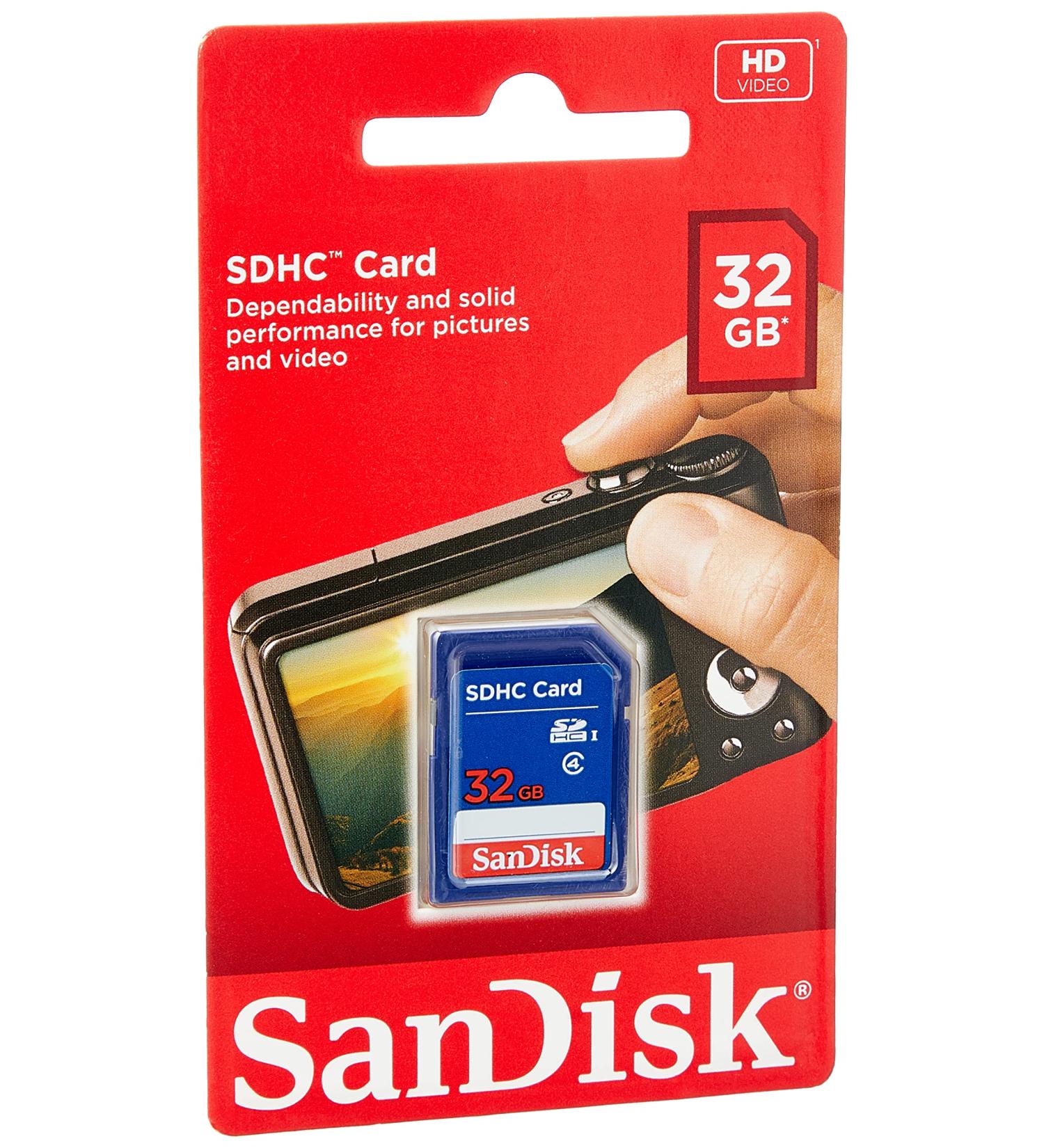 SanDisk 32GB SDHC Flash Memory Card (SDSDB-032G-B35) - Standard Packaging - Buy Online on GoSupps.com