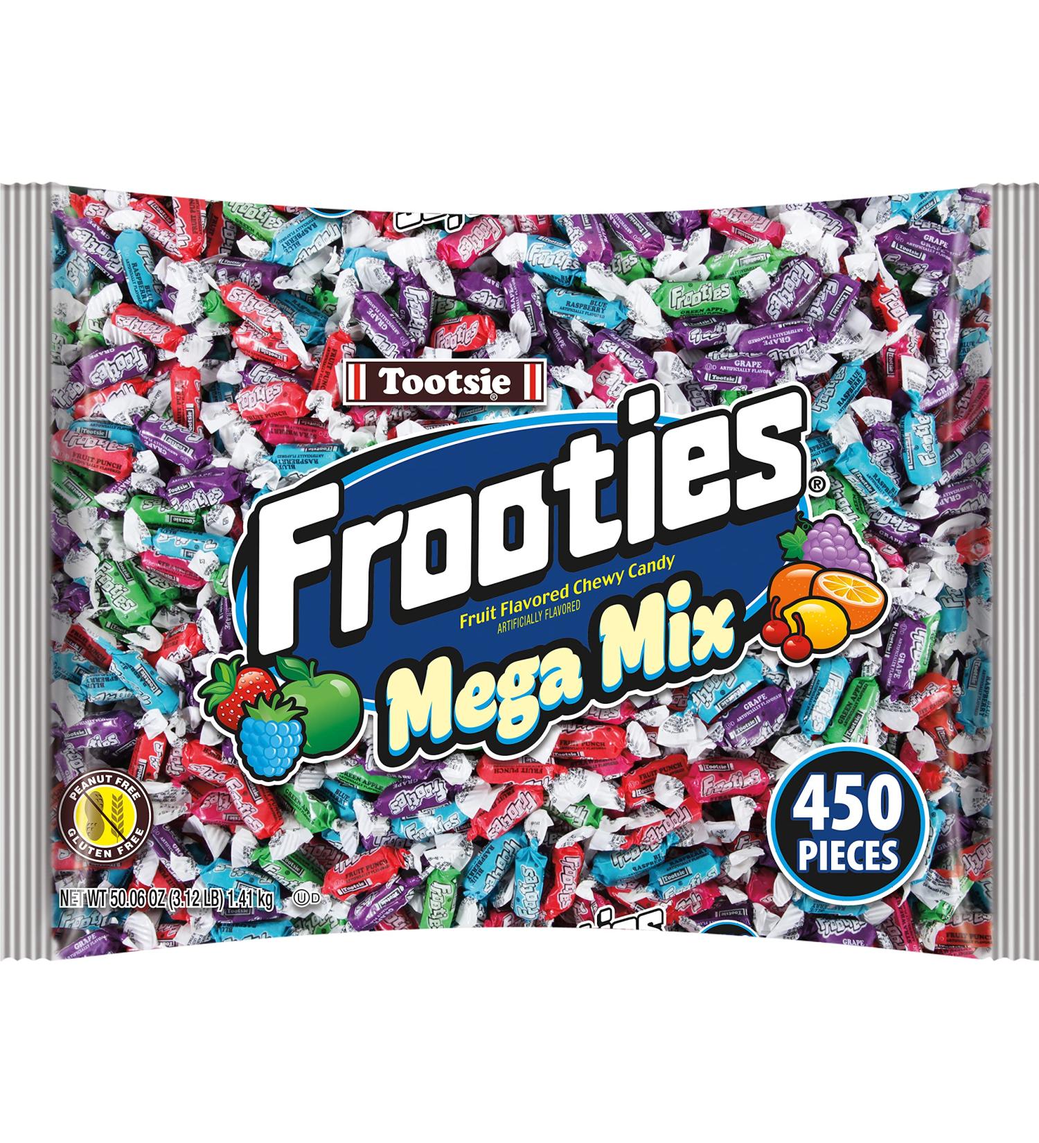 Frooties Mega Mix Assorted Fruit Chewy Candy 450 Piece Bag - 50.06 oz | Fruit Flavor Assortment - Buy Online on GoSupps.com