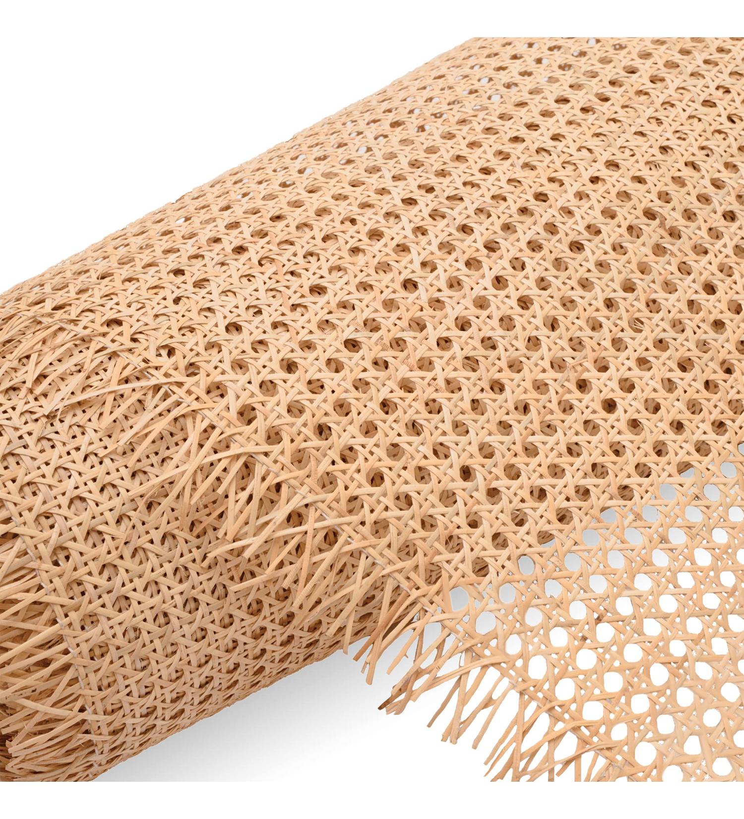 CLAYNIX 18 Width Rattan Webbing for Caning Projects - Natural Pre-Woven Open Mesh Cane - (2 Feet) | Natural Rattan Cane Webbing - Buy Online on GoSupps.com