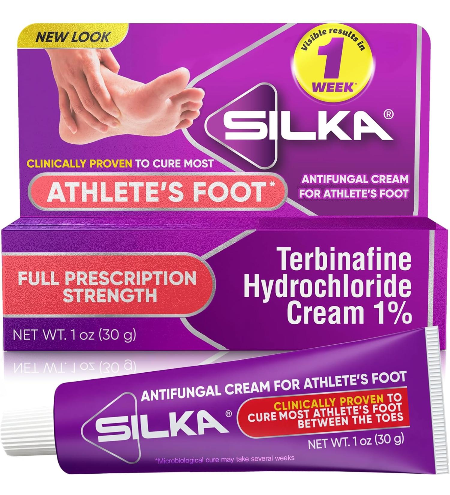SILKA Anti-Fungal Cream 1 Oz - Clinical Foot Treatment Fluid - Buy Online on GoSupps.com