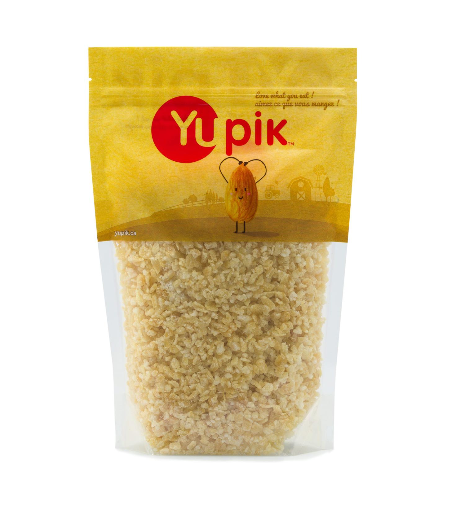 Yupik Crystallized Ginger Mini Chips 1 kg 6 Count Kosher Vegan Small Diced Pieces Candied Ginger Cane Sugar Coating Chopped Pieces Sulphite-Free Sweet Snacks Ideal for Baking & Beverages 1 count (Pack of 6)