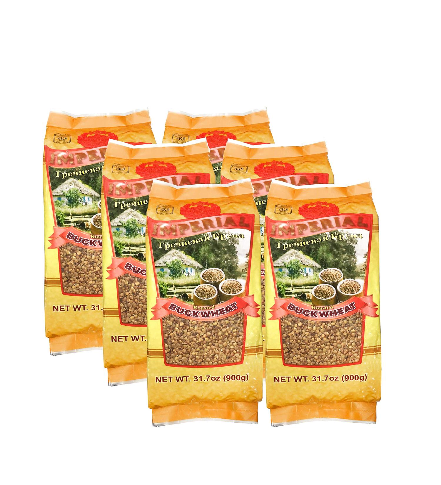 Imperial Roasted Buckwheat Groats 900g - Pack of 6 | Premium Quality - Buy Online on GoSupps.com