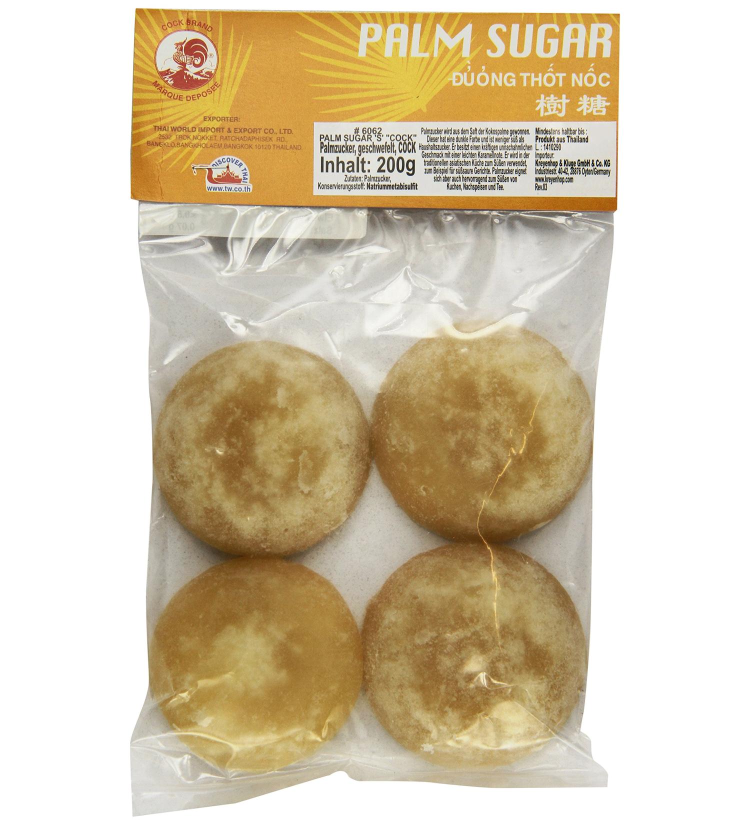 Buy Cock Palm Sugar Slices - 200g Pack | Premium Quality for Baking & Cooking - International Shipping Available - Buy Online on GoSupps.com