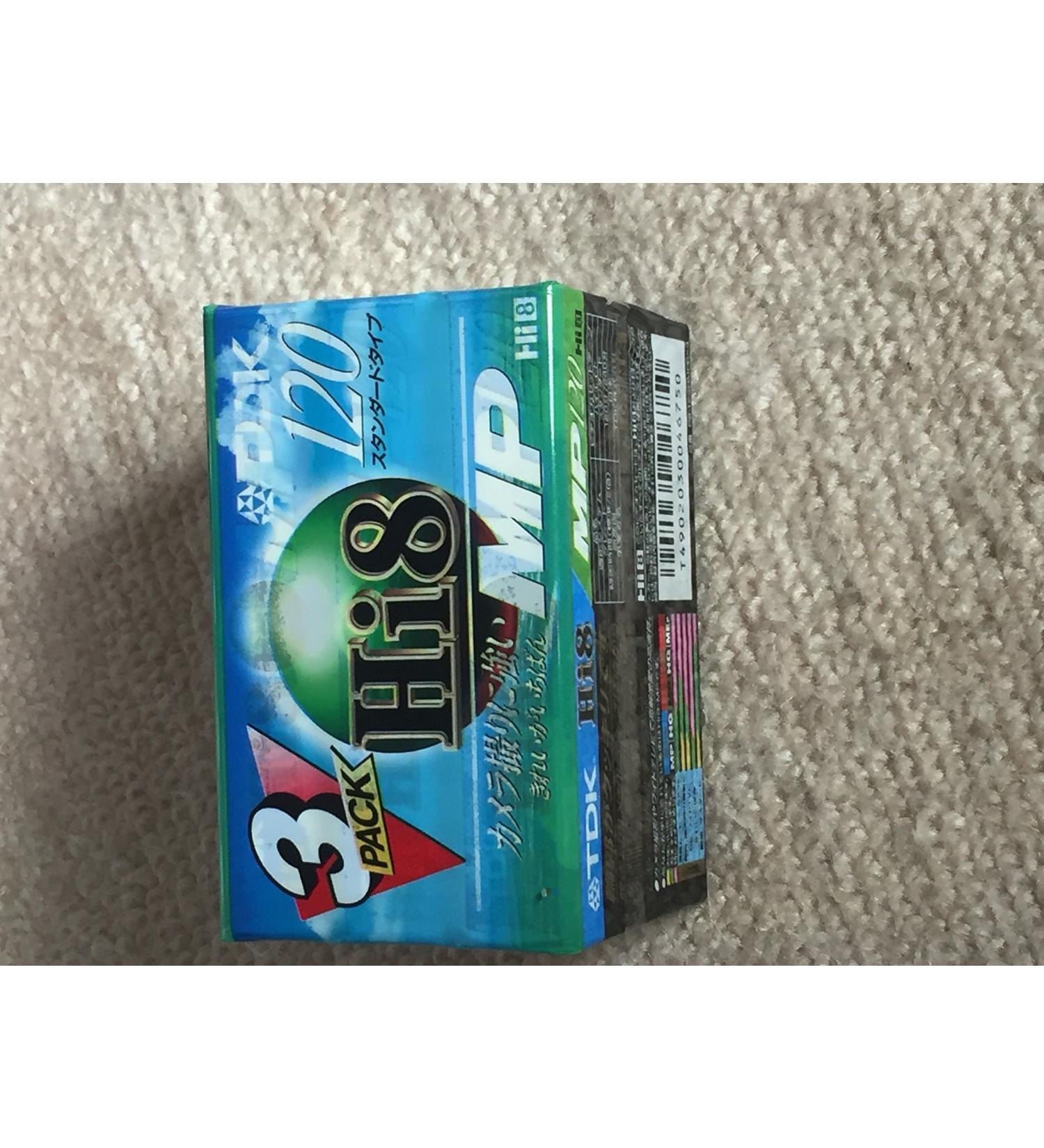 TDK Hi-8mm P6-HMP-120 Metal Particle Tape - 3 Pack (Discontinued by Manufacturer)