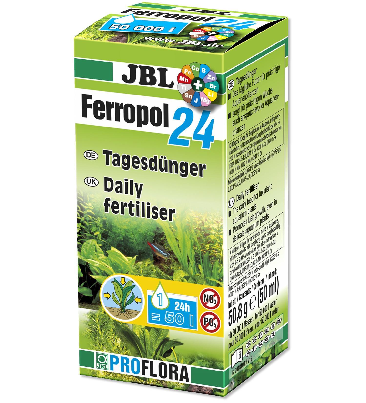 JBL Ferropol 24 - Daily Plant Fertilizer for Freshwater Aquariums (50ml) | International Shipping Available - Buy Online on GoSupps.com