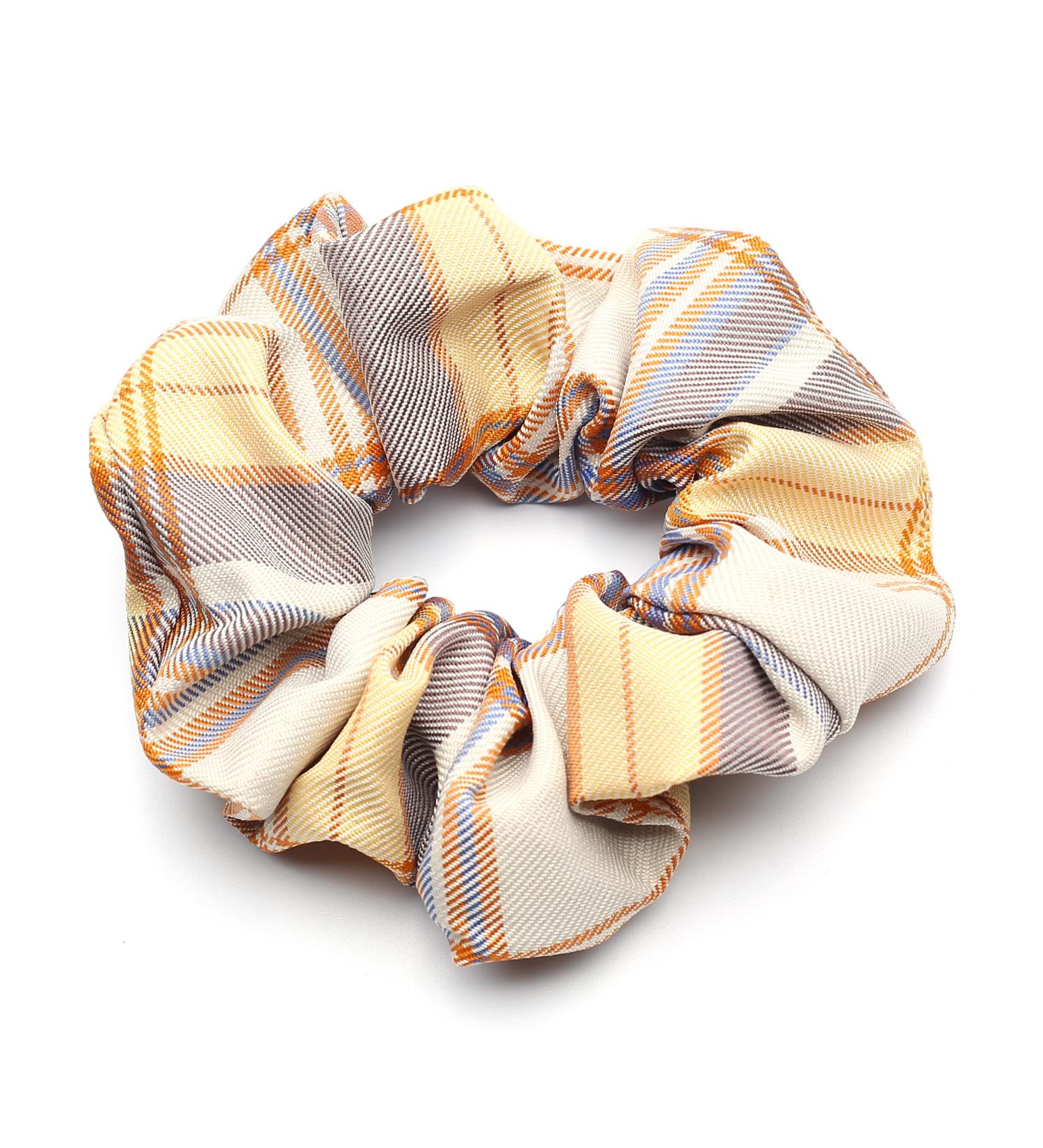 QinGoo Elastic Hair Band Ponytail Holder Women's Hair Accessories Headdress Elegant Hair Accessory 1 Piece (Orange)