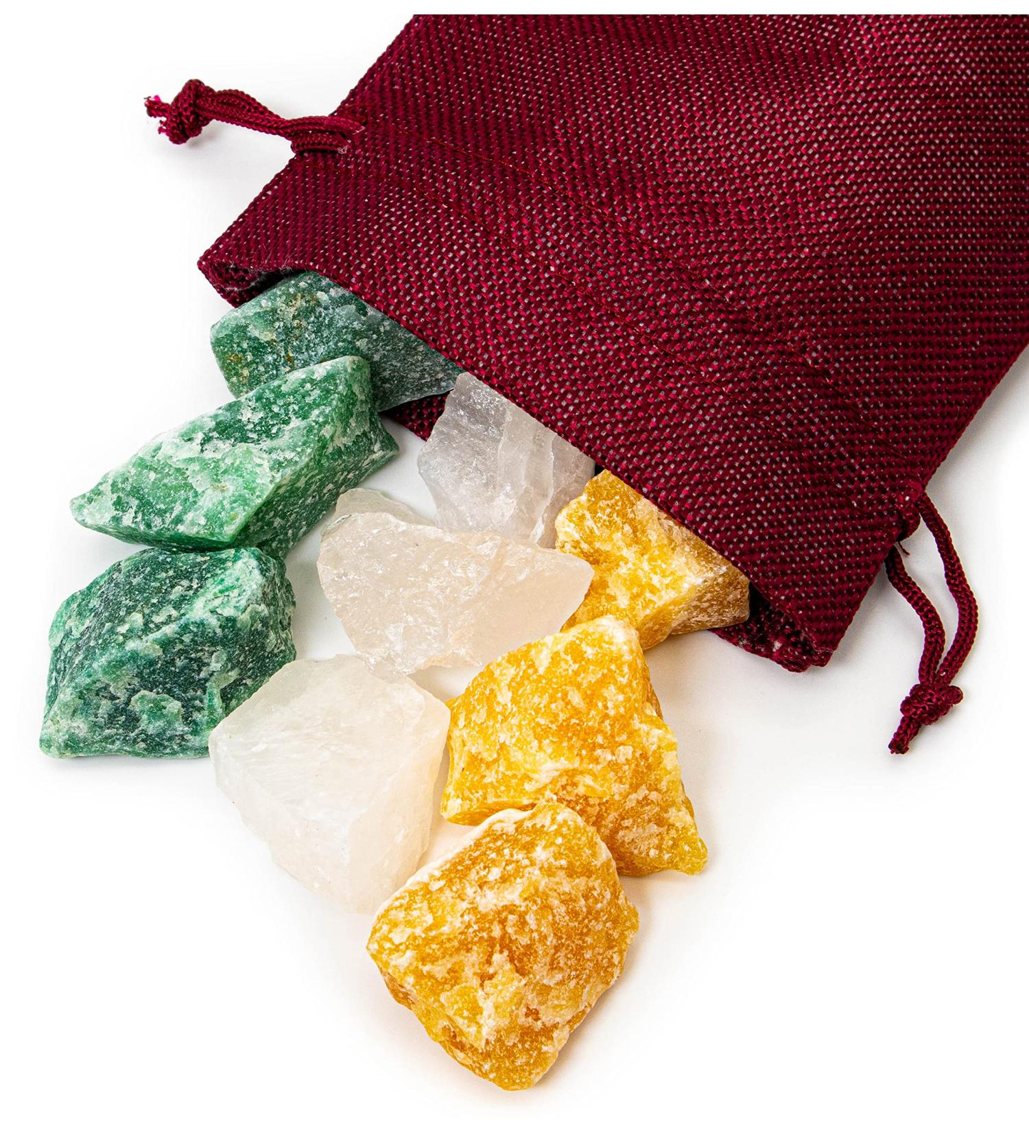 Power and Courage Healing Stones | 250g Natural Gem Water Mixture | Premium Jute Bags for Strength & Courage | Shop Now! - Buy Online on GoSupps.com