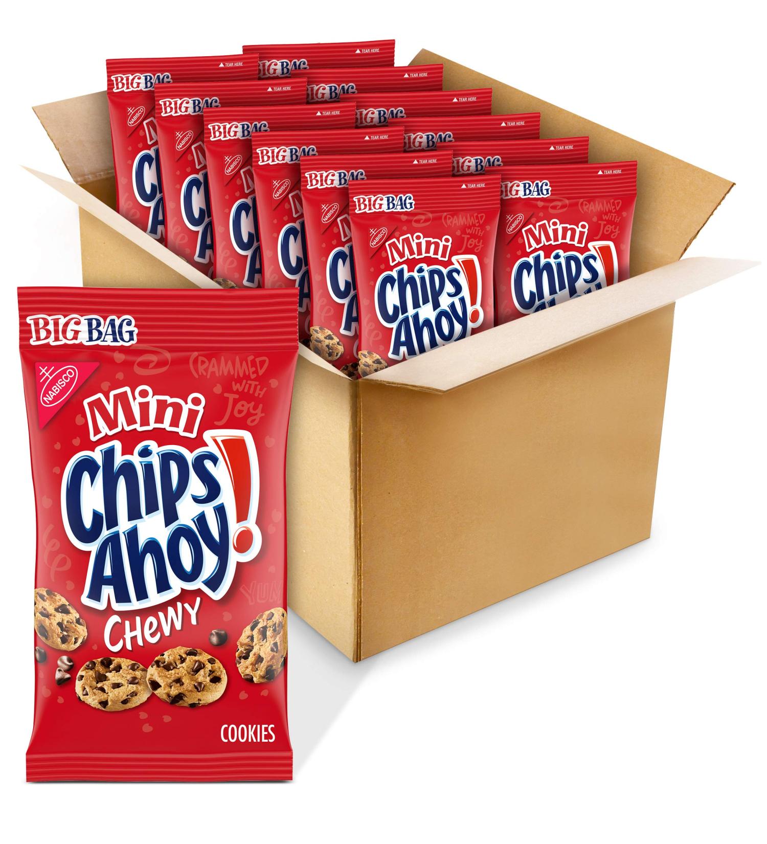 Mini Chips Ahoy! Chewy Chocolate Chip Cookies - Gears 5 Edition - 12 Big Bags (3 Oz.) + Free In-Game Content - Buy Online on GoSupps.com