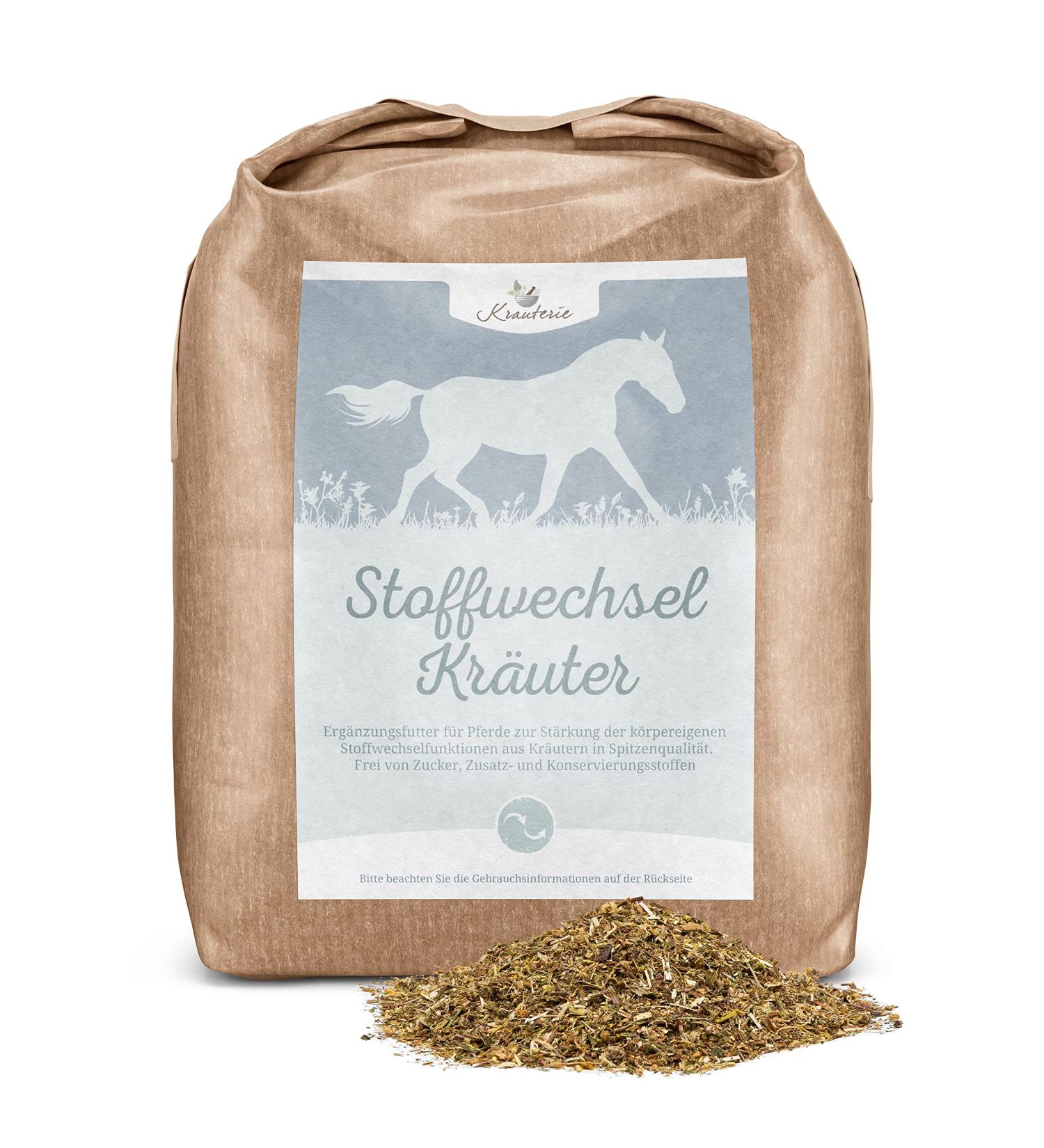 Krautery Metabolism Herbs for Horses (1000g) - Species-Appropriate Supplementary Feed for Metabolism Liver & Kidneys - Additive-Free Formula - Buy Online on GoSupps.com