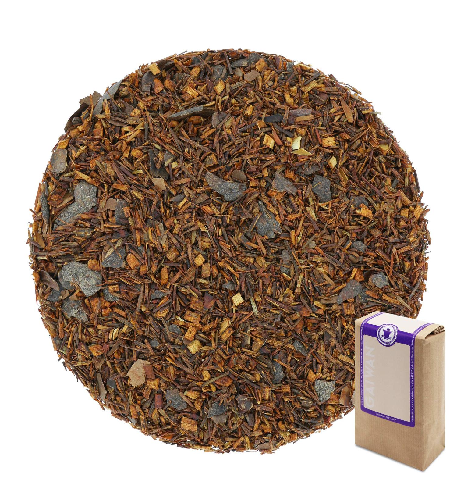 No. 1308: Rooibos Tea Loose Leaf "Rooibos Chocolate Brownie" - 250 g (8.82 oz) - GAIWAN Germany - Rooibos Cocoa Shell 250g - Buy Online on GoSupps.com
