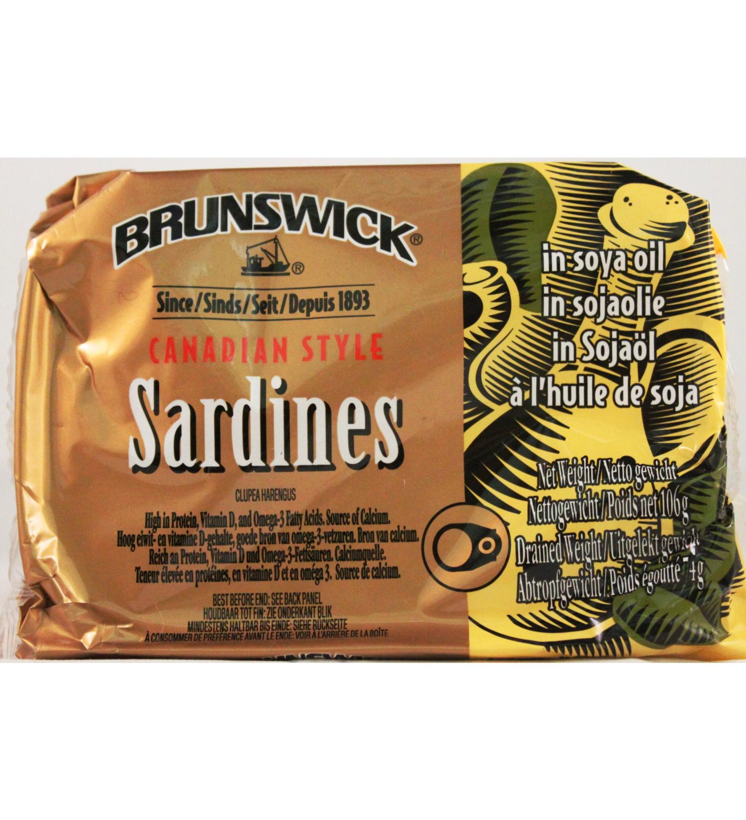 Brunswick Sardines in Soya Oil 106g