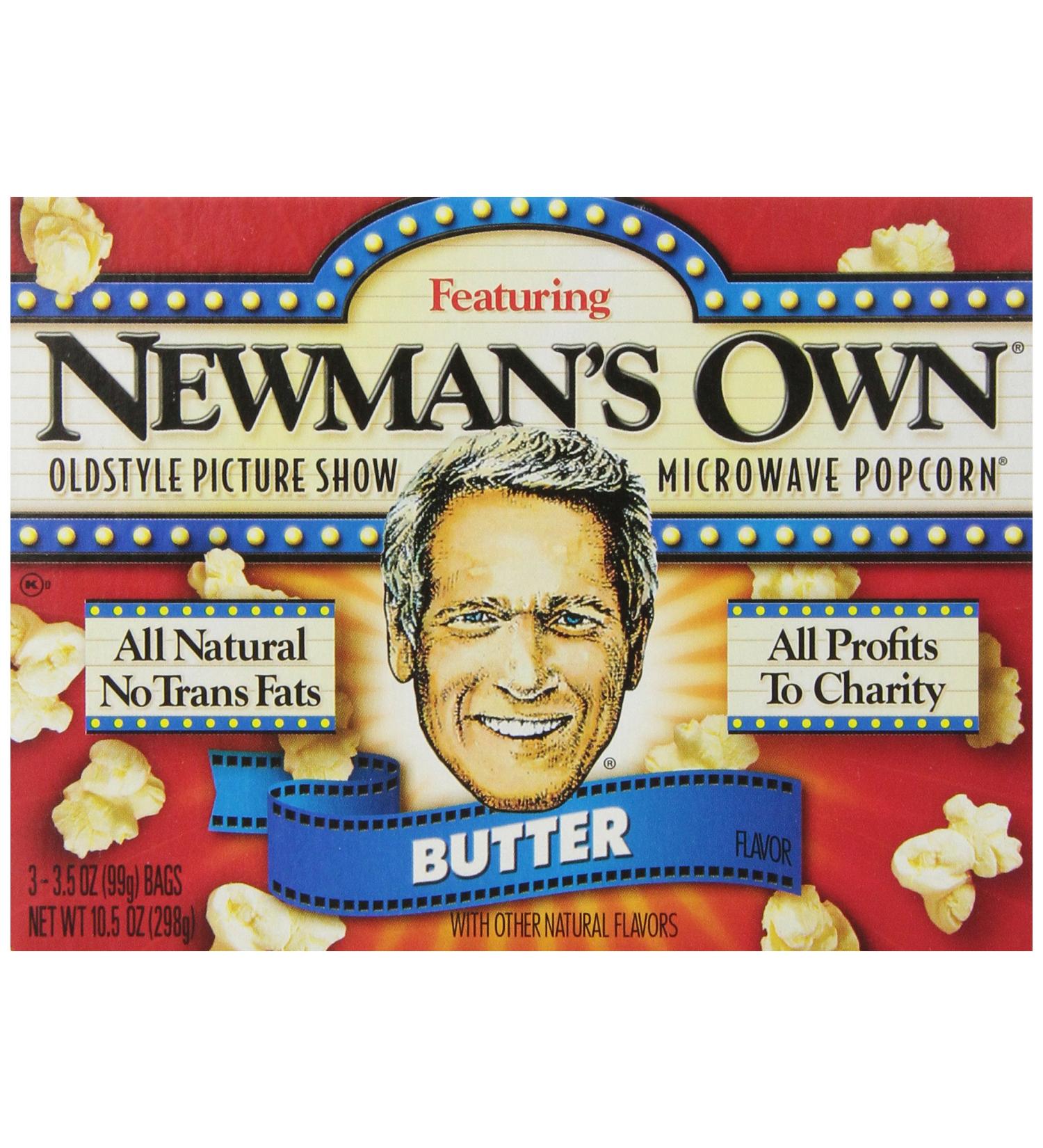 Newman's Own Old Style Picture Show Butter Microwave Popcorn - 3 Count - Buy Online on GoSupps.com