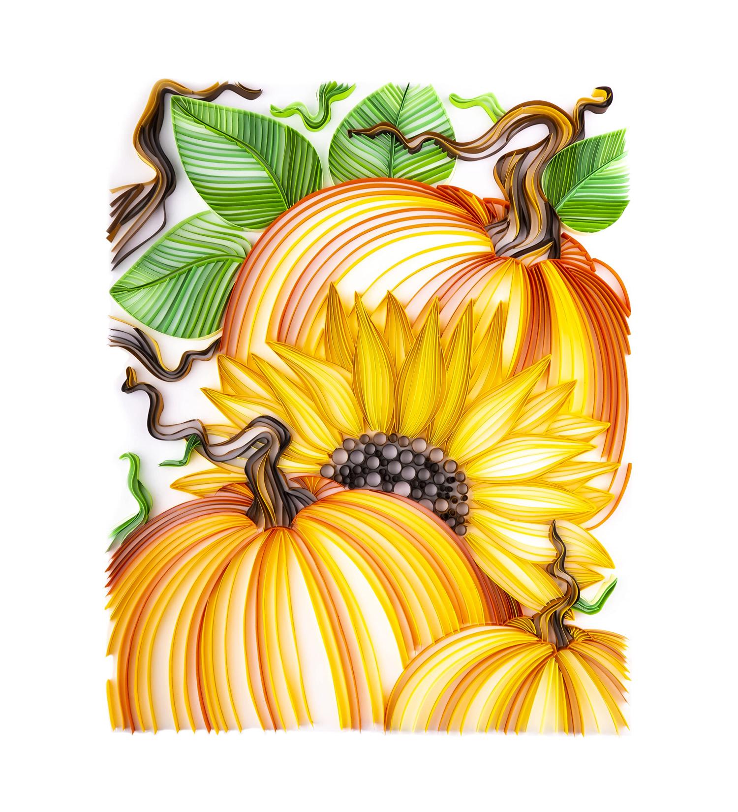 Uniquilling Paper Quilling Kit for Adults - Pumpkins DIY Quilling Tools - Home Wall Art Decor - Best Gift for Beginners - Buy Online on GoSupps.com