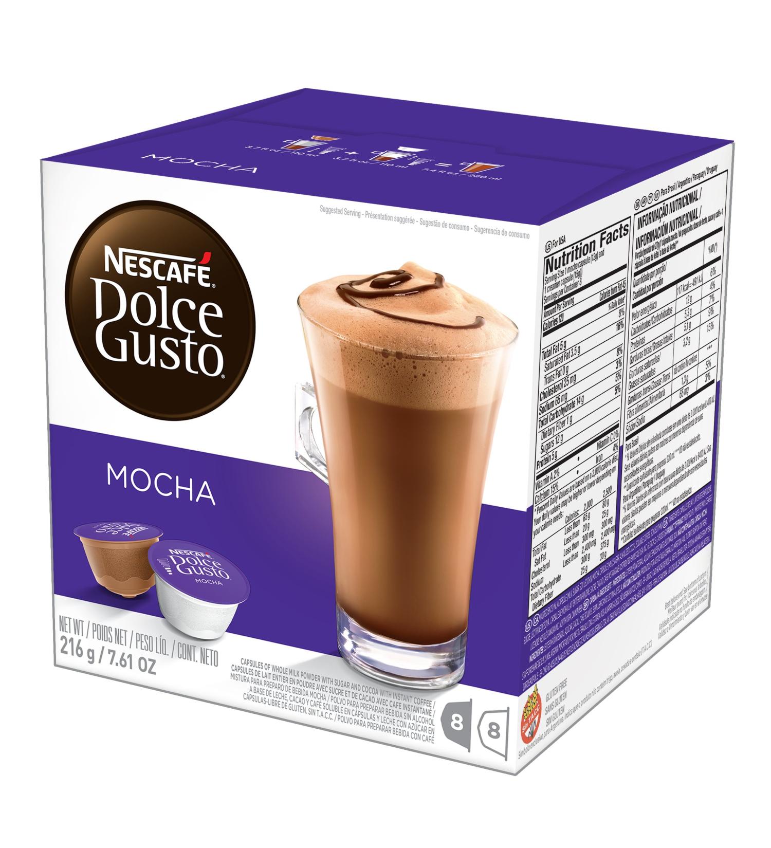 Nescafe Dolce Gusto for Nescafe Dolce Gusto Brewers Mocha 48 Count Mocha 48 - Buy Online on GoSupps.com
