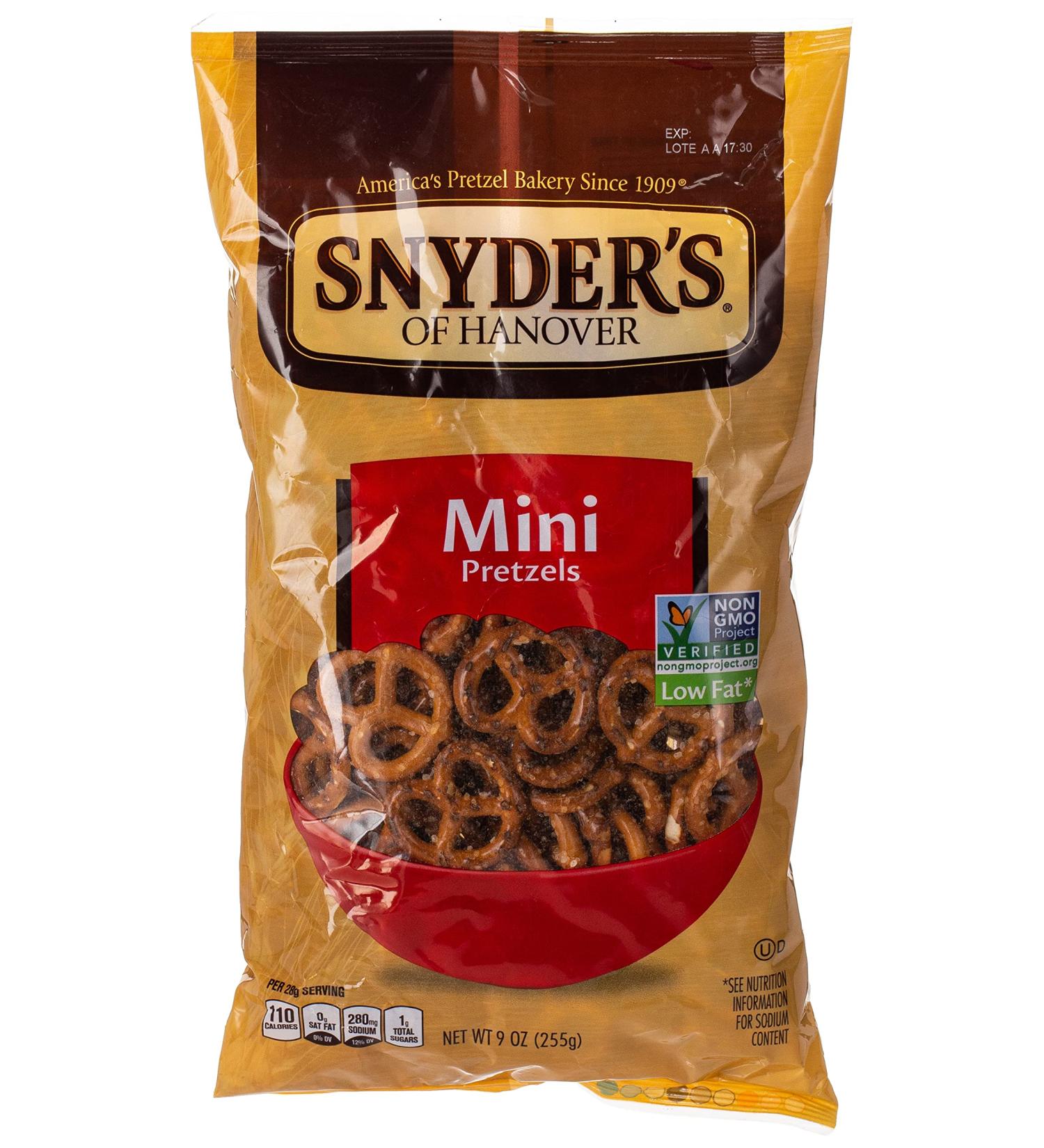 Snyder's Mini Pretzels 9 oz | Crunchy Snack for Any Occasion - Buy Online on GoSupps.com