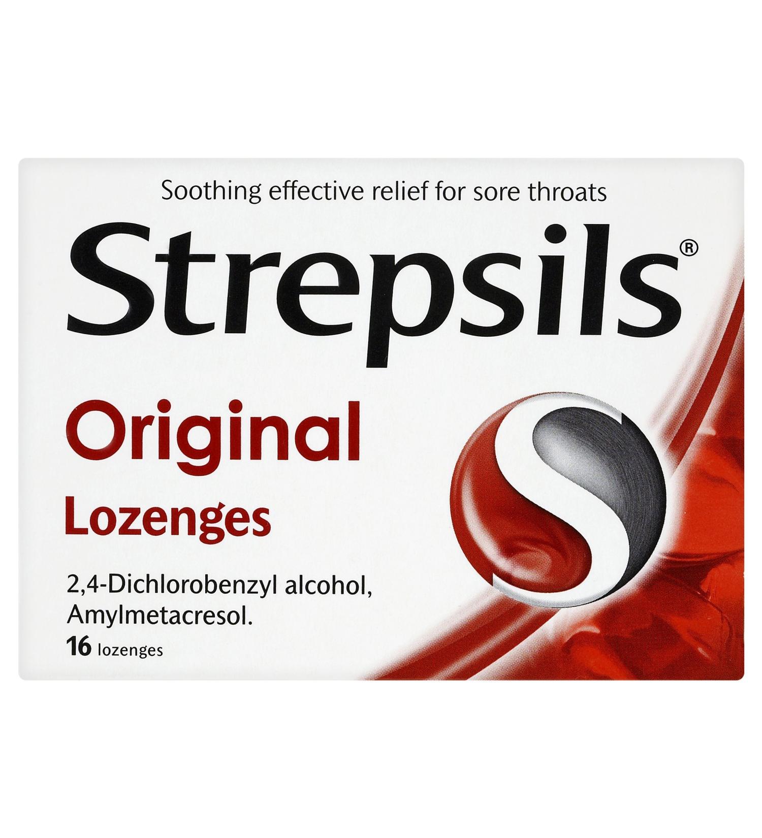 Strepsils Throat Sweets Original 16's - Soothe Your Throat with 16 Lozenges - Buy Online on GoSupps.com