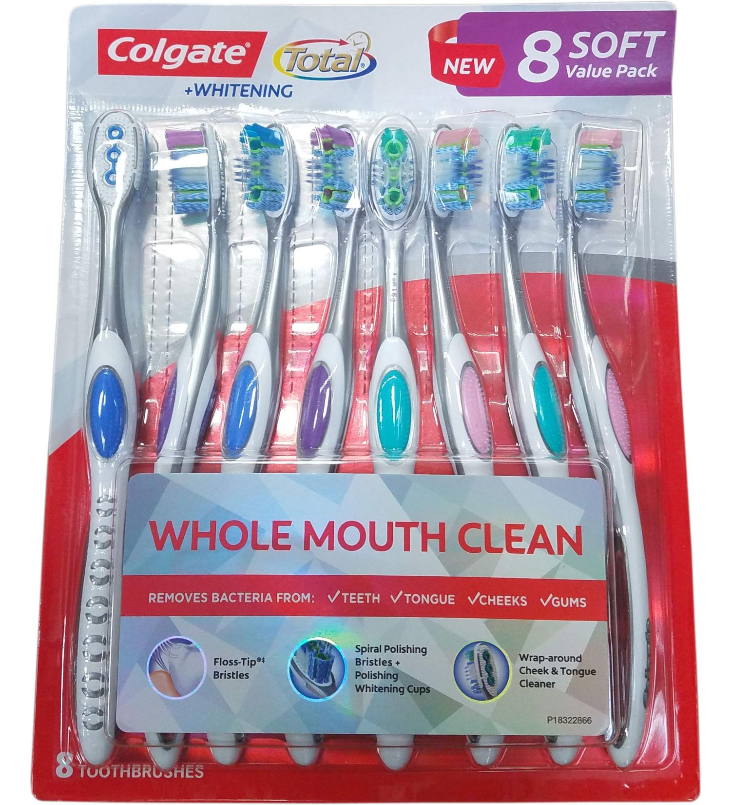 Colgate Total Manual Toothbrush (8 Count) 8 Count