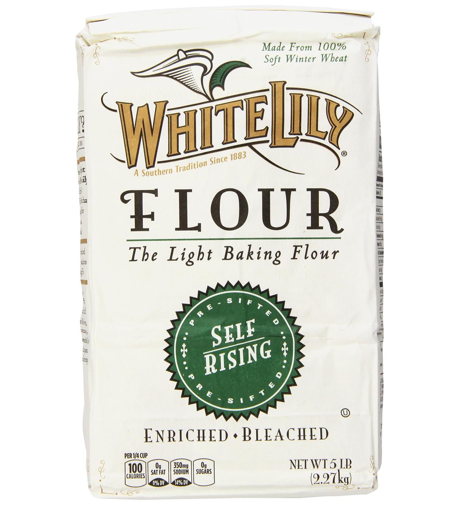 White Lily Self-Rising Bleached Flour - 80 oz (5 lb) | Pack of 1 - Buy Online on GoSupps.com