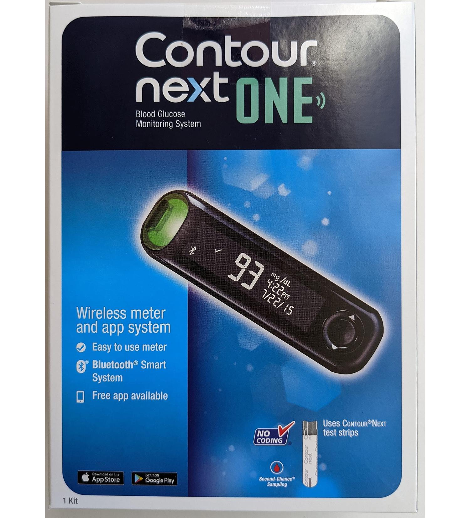 Bayer Contour Next One Bluetooth Glucose Meter - 1 Pack | Fast and Accurate Blood Sugar Monitoring - Buy Online on GoSupps.com