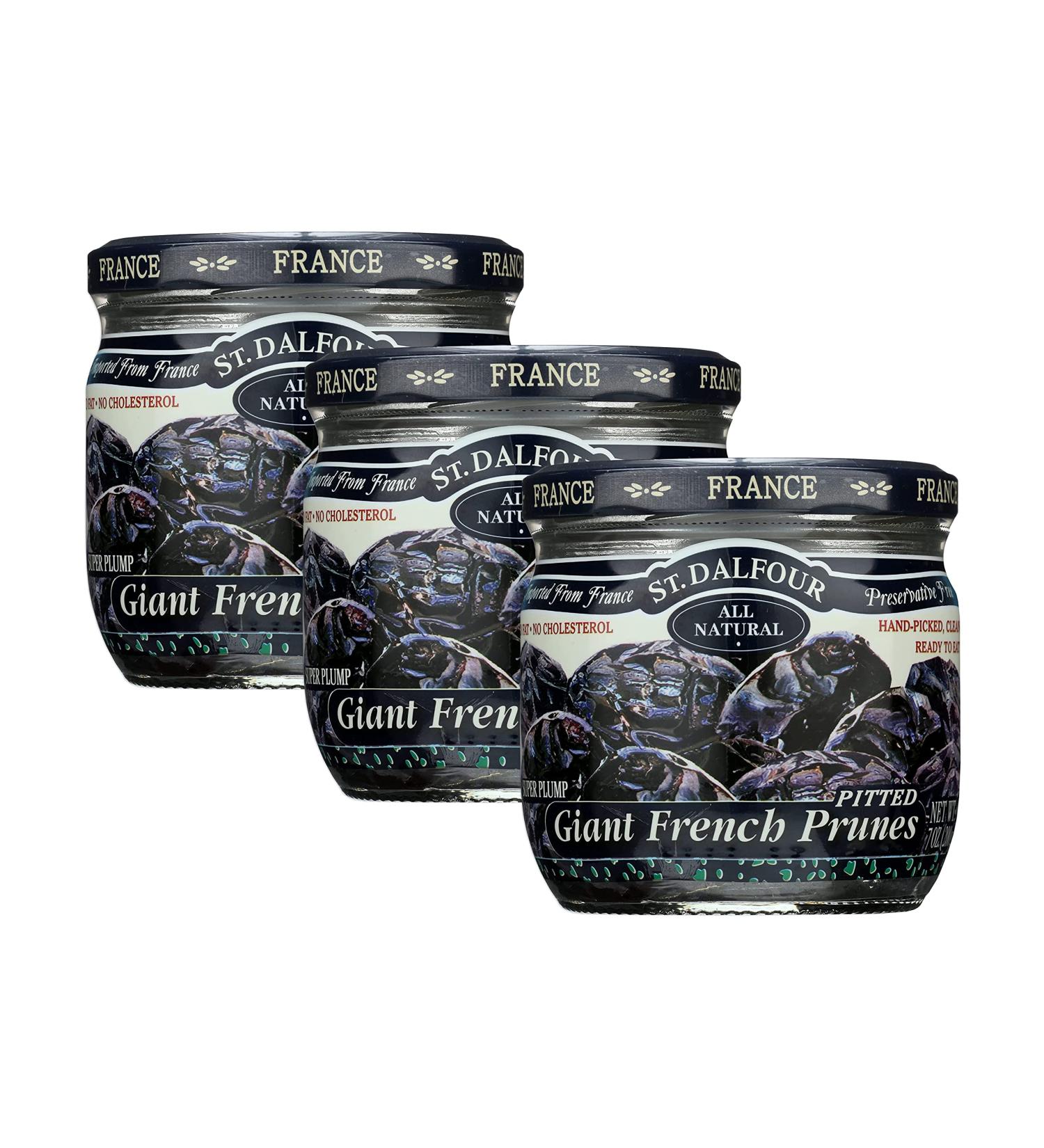 St. Dalfour Giant French Prunes with Pits - 7 oz (200 g) | Premium Dried Fruit - Buy Online on GoSupps.com
