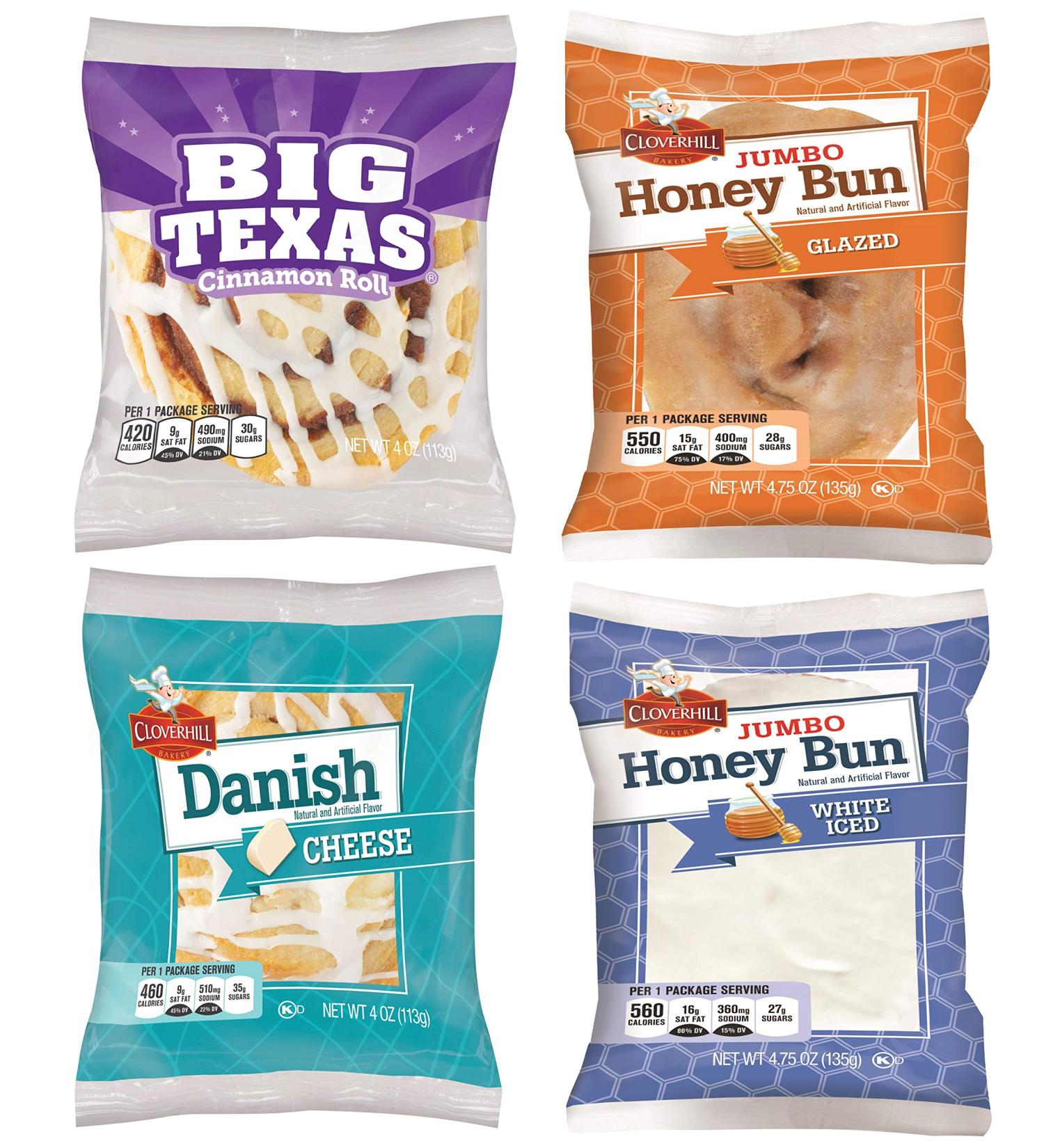 Cloverhill Bakery Ultimate Danish and Honey Bun Variety Pack | Delicious Assortment for Breakfast or Snack Time - Buy Online on GoSupps.com