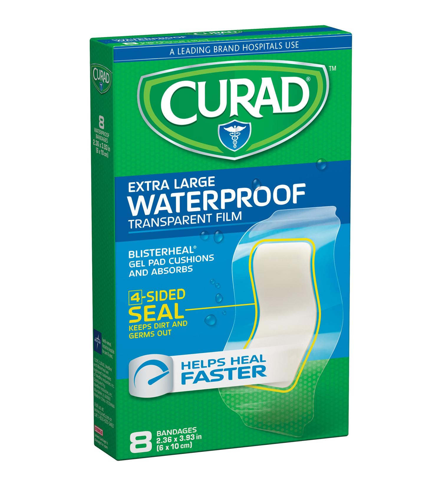 Curad Waterproof Blisterheal Hydrocolloid Clear 8 Count