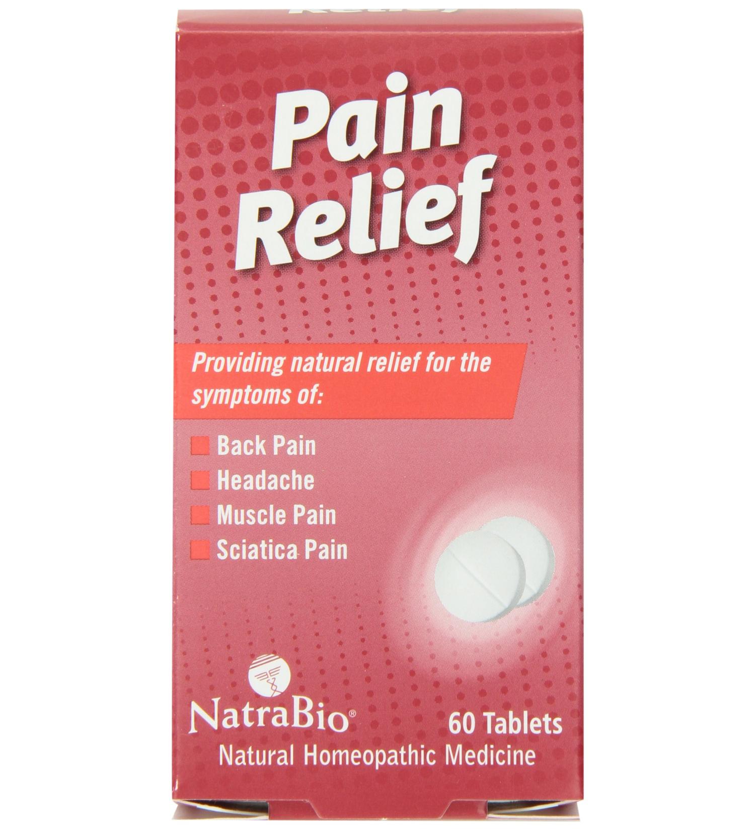 Natrabio Pain Relief Tablets - 60 Count | Fast-Acting Natural Relief - Buy Online on GoSupps.com