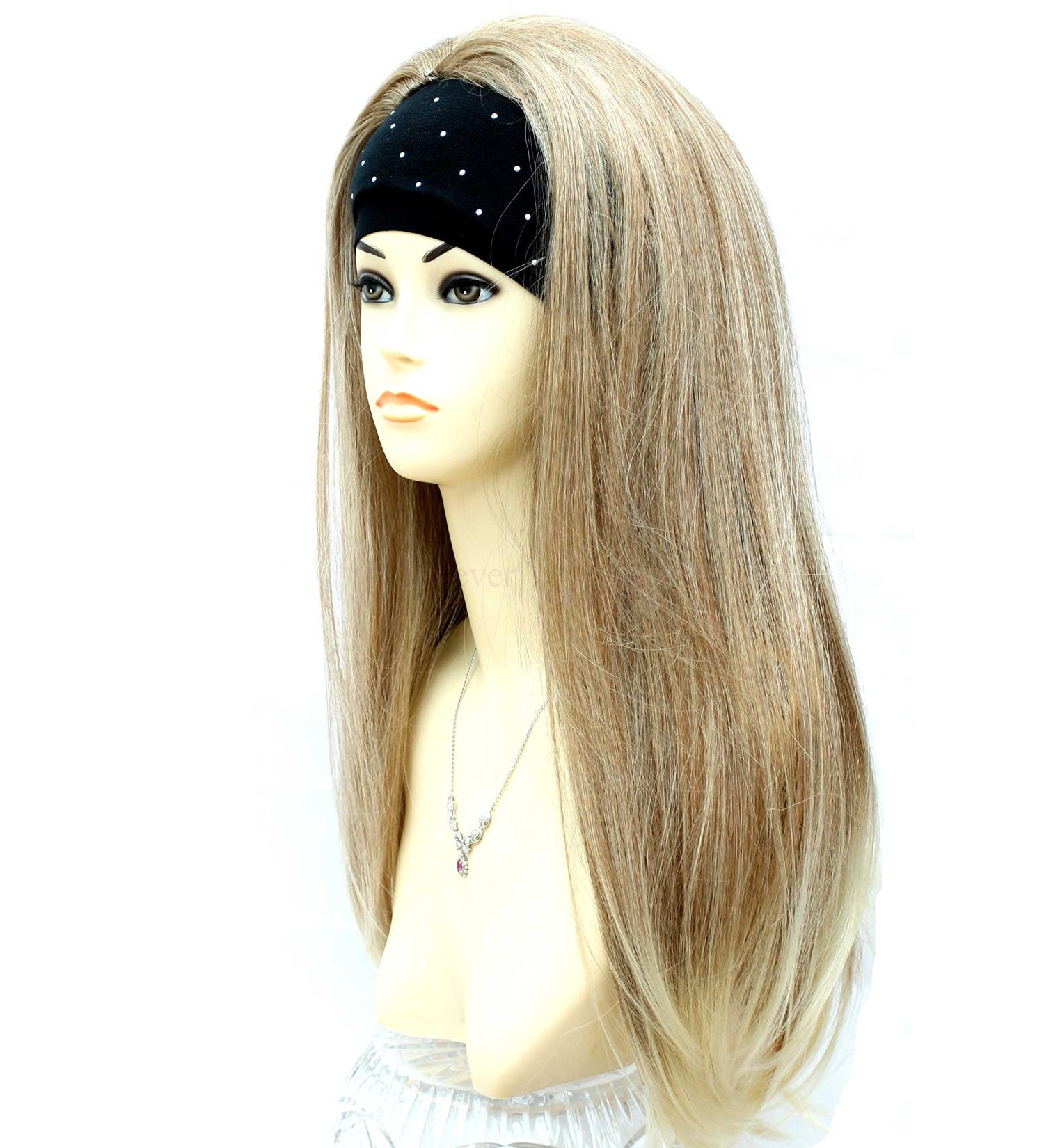 Forever Young Extra Long 3/4 Half Wig Fall Clip in Hair Extension - Color: Sandy Light Blonde Mix - Buy Online on GoSupps.com