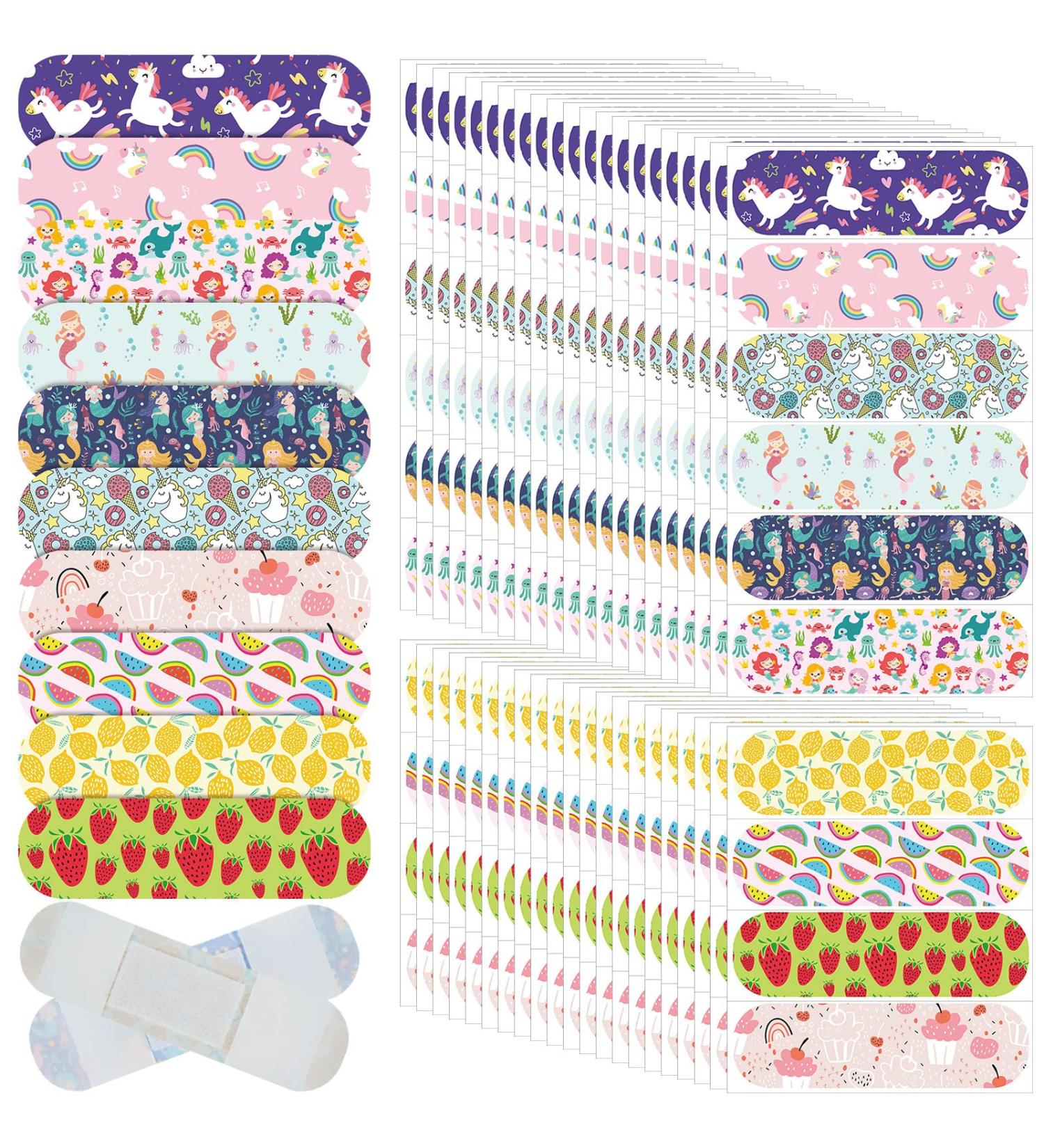 300 Pieces Kids Cartoon Bandages - Colorful Cute Waterproof Adhesive Stickers for Boys and Girls - Protection and Care for Cuts and Scrapes (Cute Designs) - Buy Online on GoSupps.com