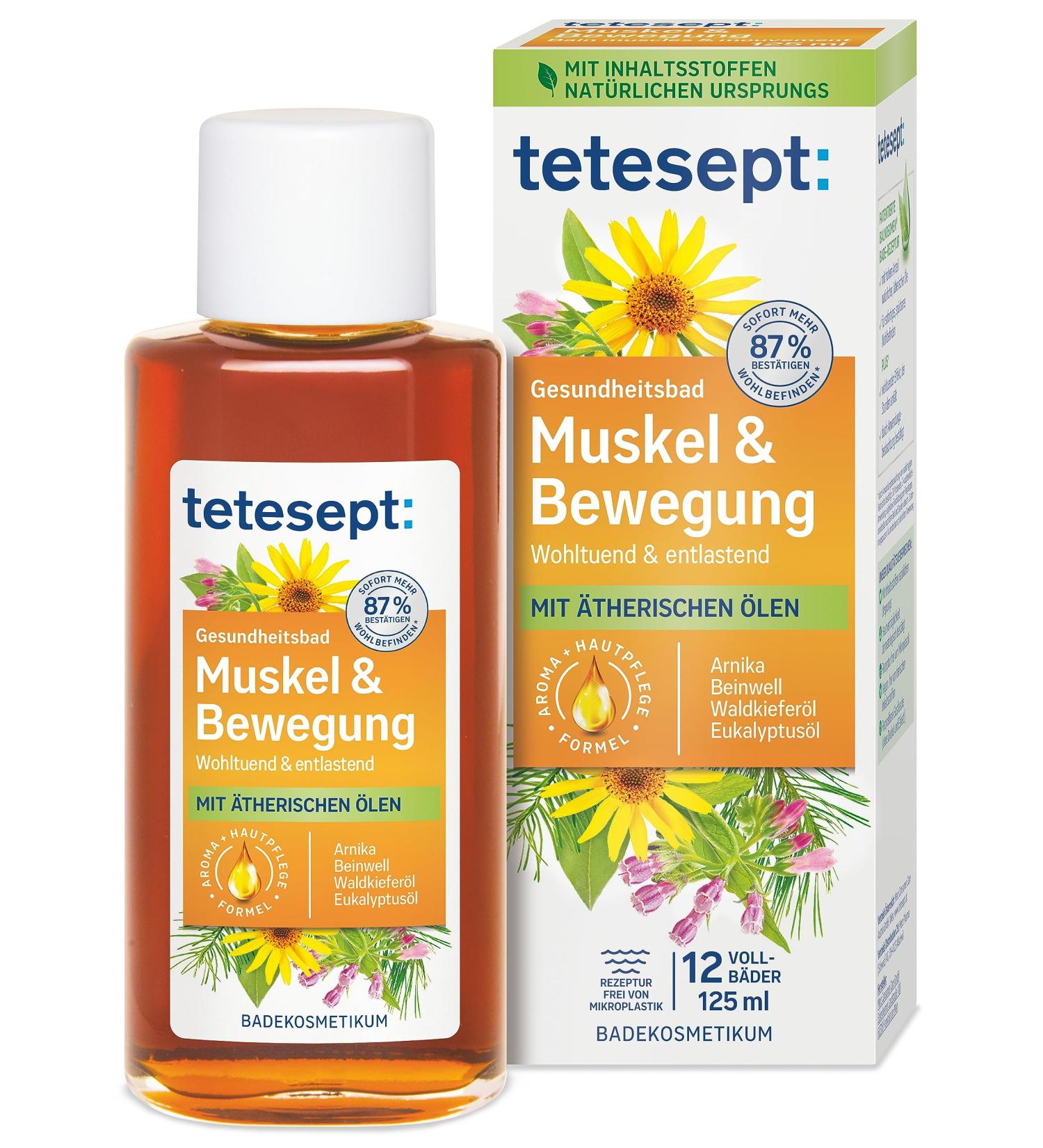 tetesept Muscle & Motion Bath Concentrate 125ml - Buy Online on GoSupps.com