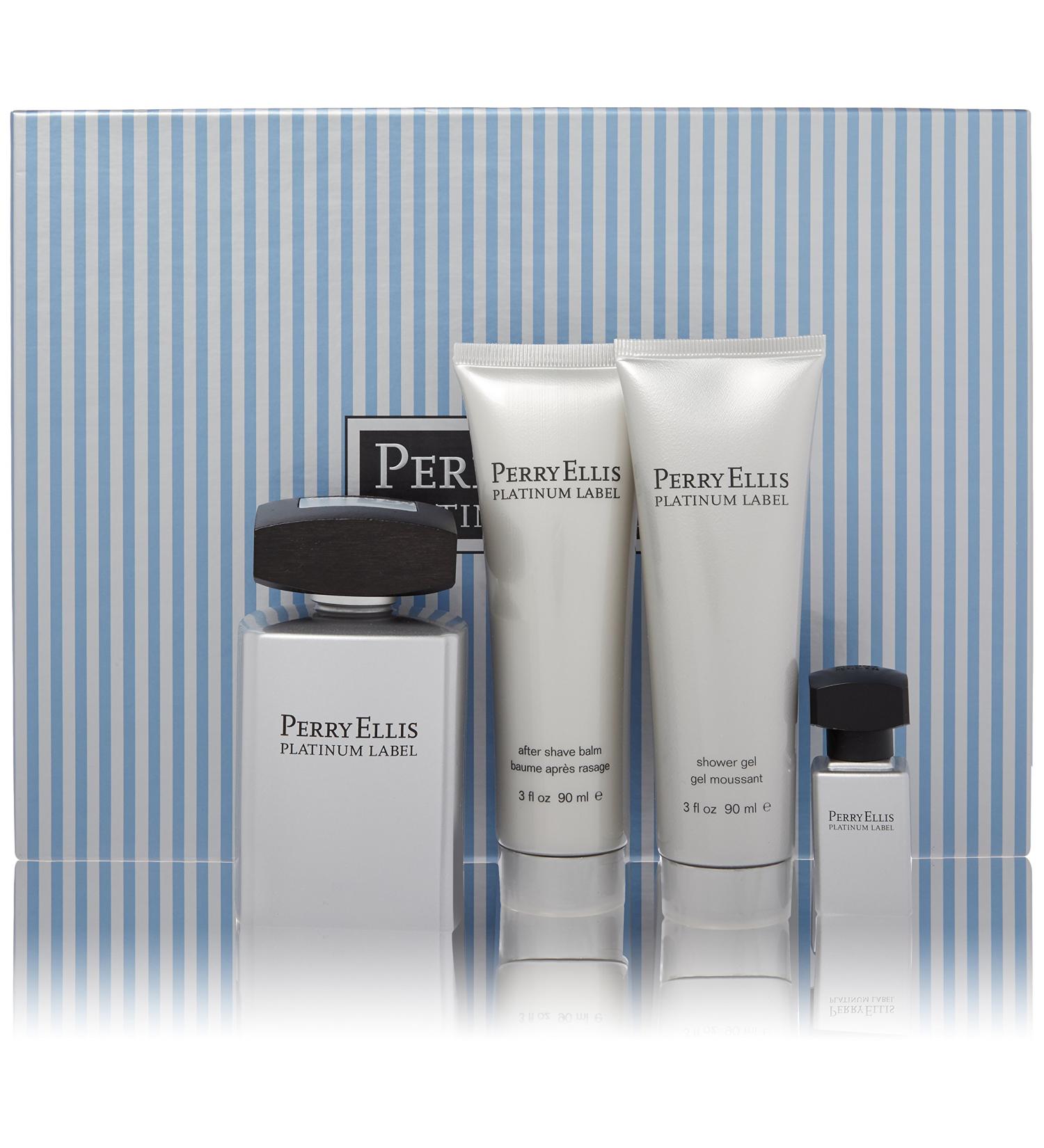 Perry Ellis Platinum Label Men 4 Piece Gift Set - Buy Online on GoSupps.com